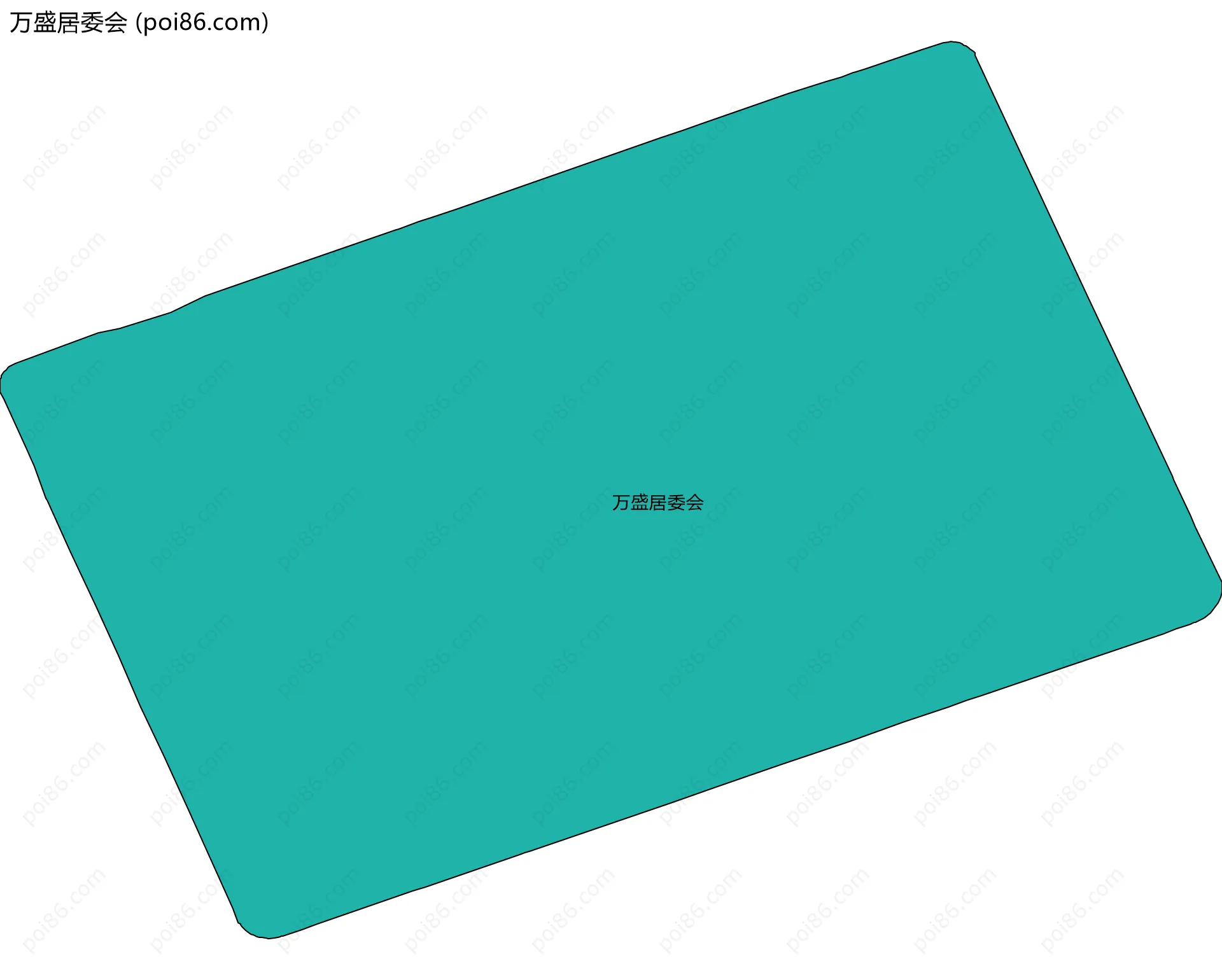 万盛居委会边界地图