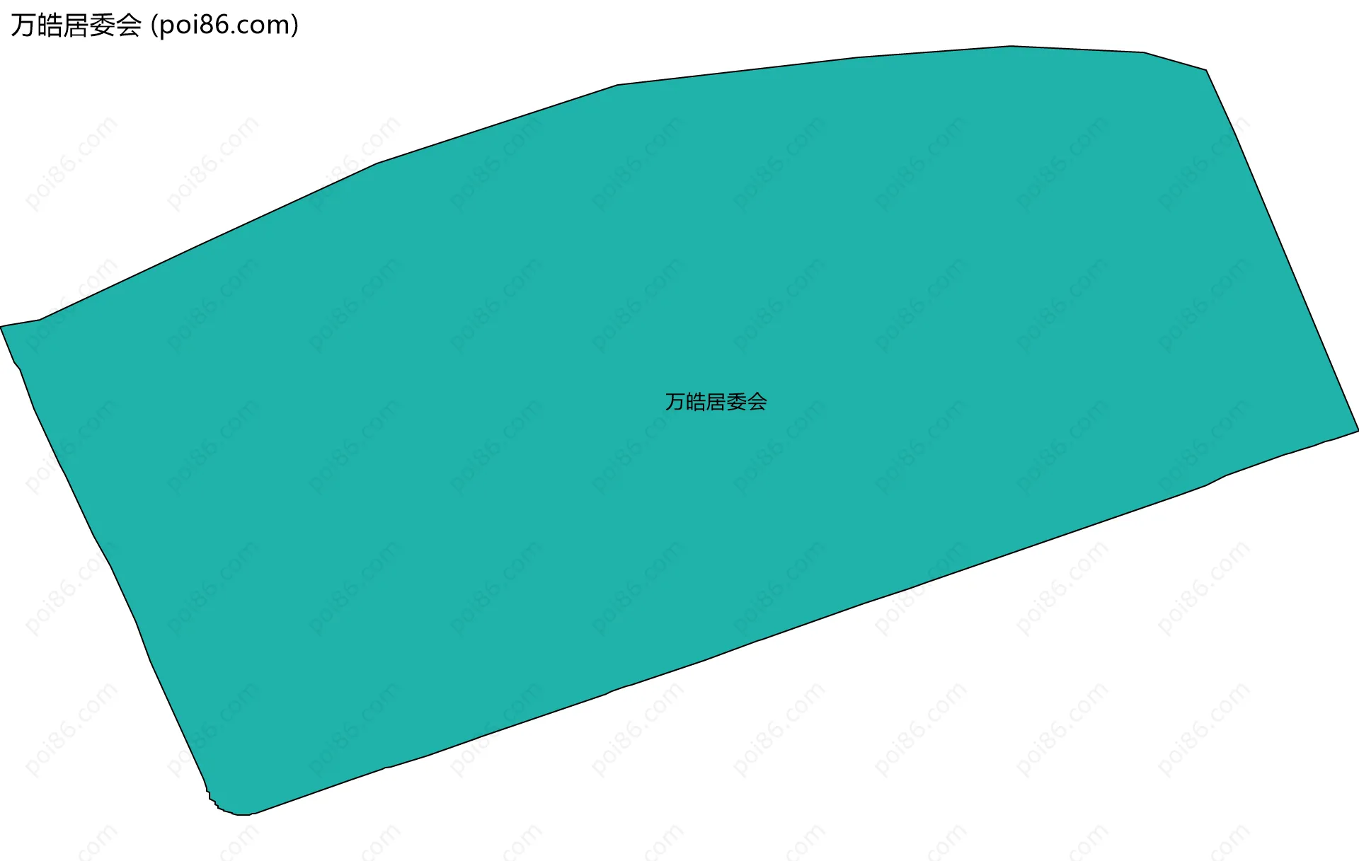 万皓居委会边界地图