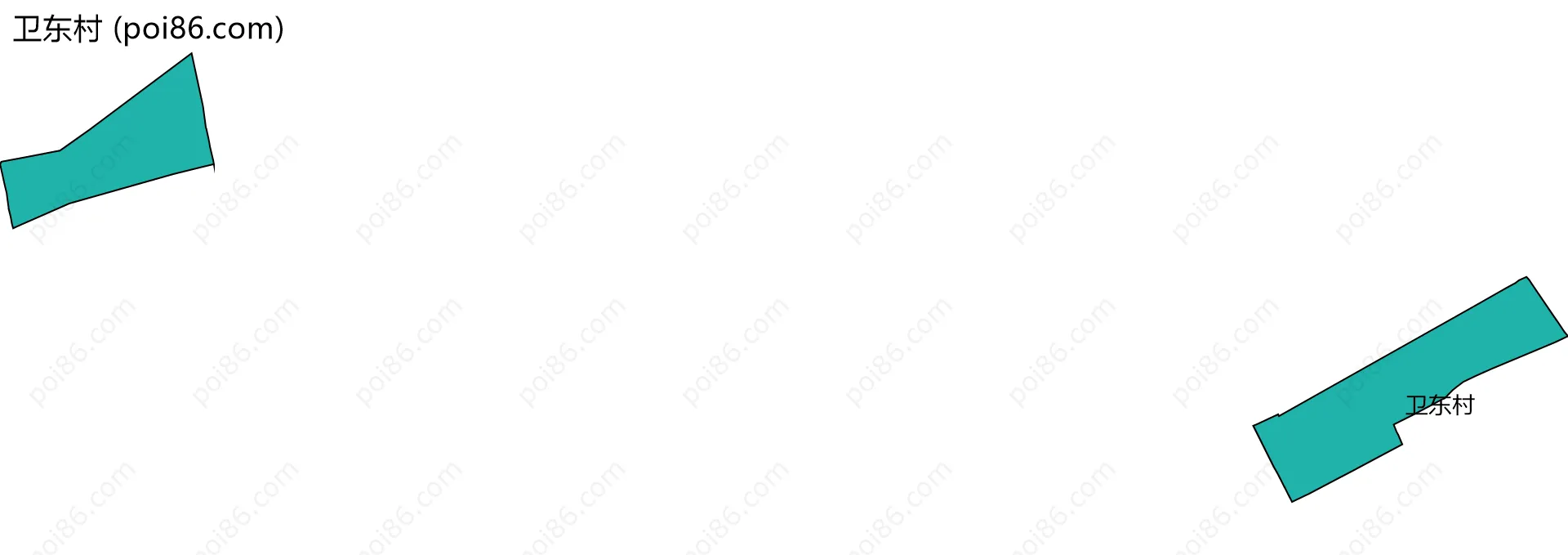 卫东村边界地图