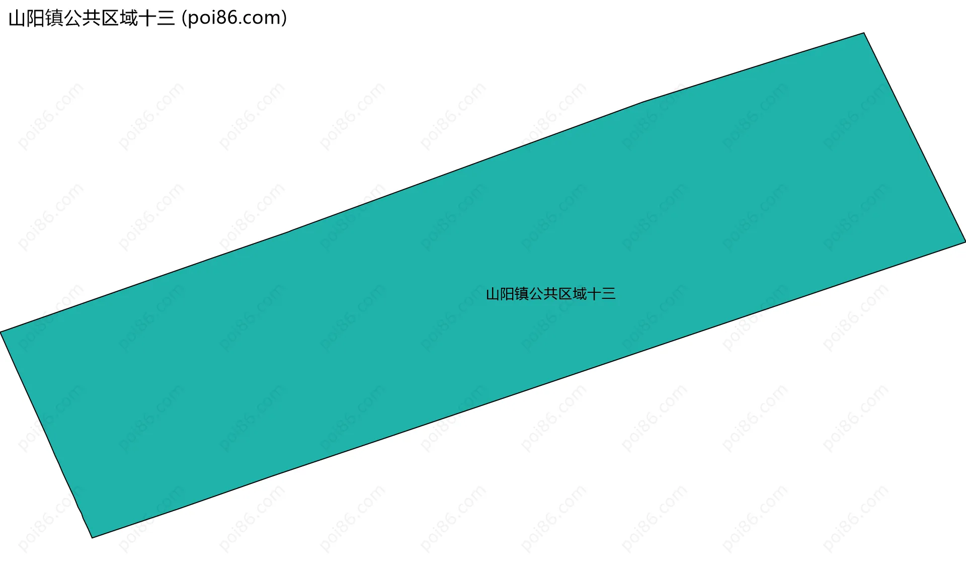 山阳镇公共区域十三边界地图