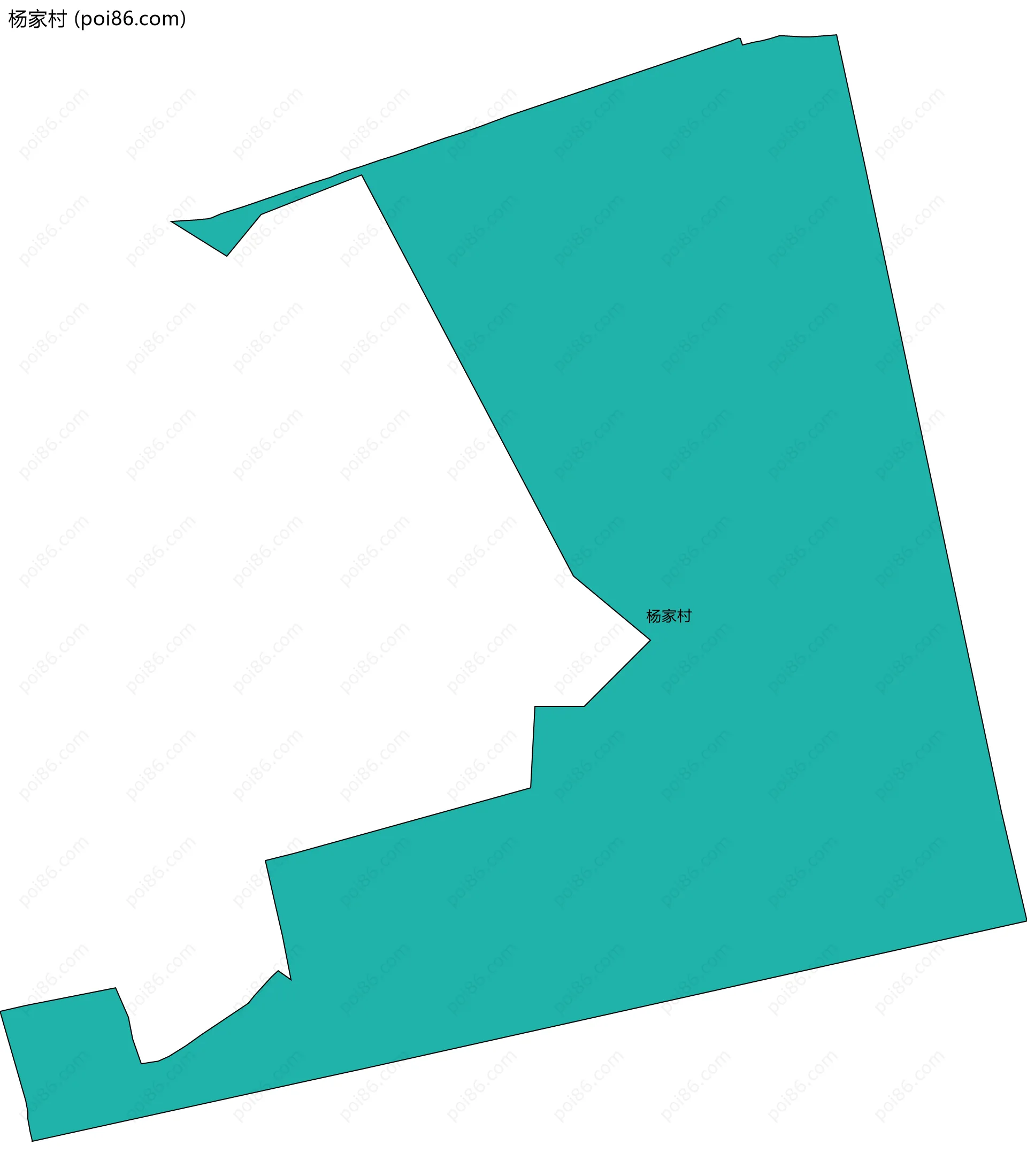 杨家村边界地图