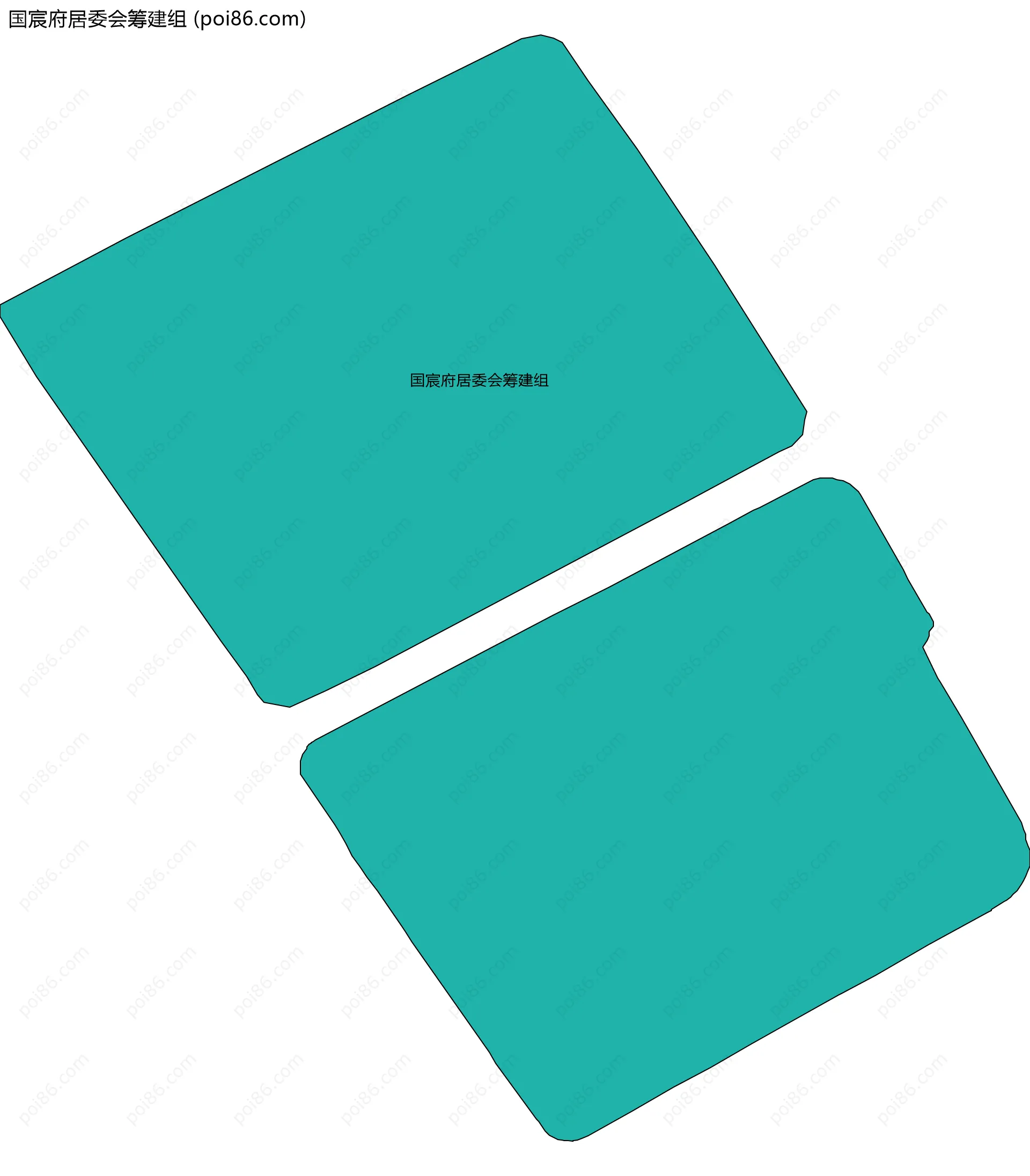 国宸府居委会筹建组边界地图