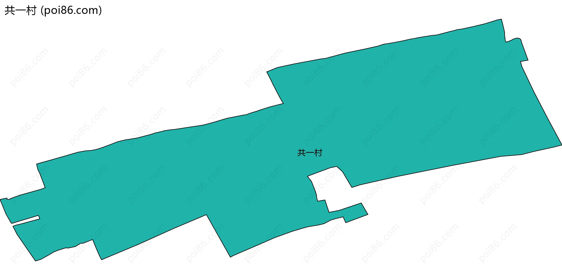 共一村边界地图