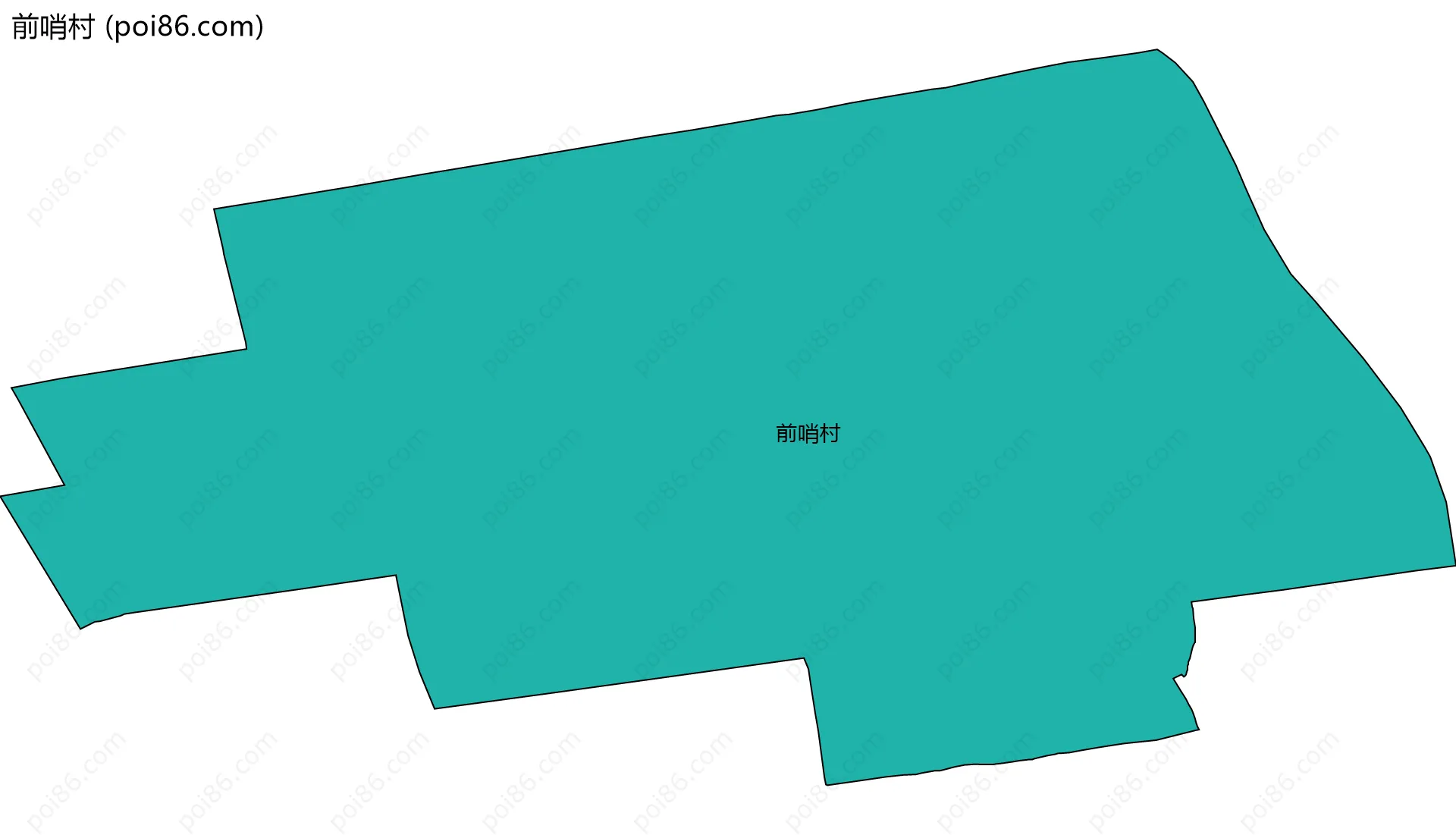 前哨村边界地图