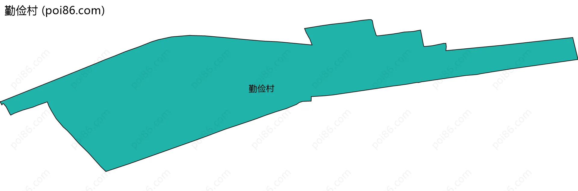 勤俭村边界地图