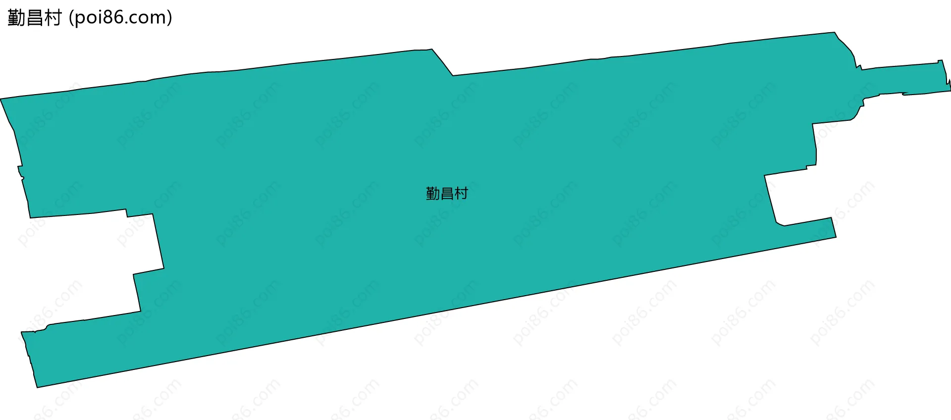 勤昌村边界地图