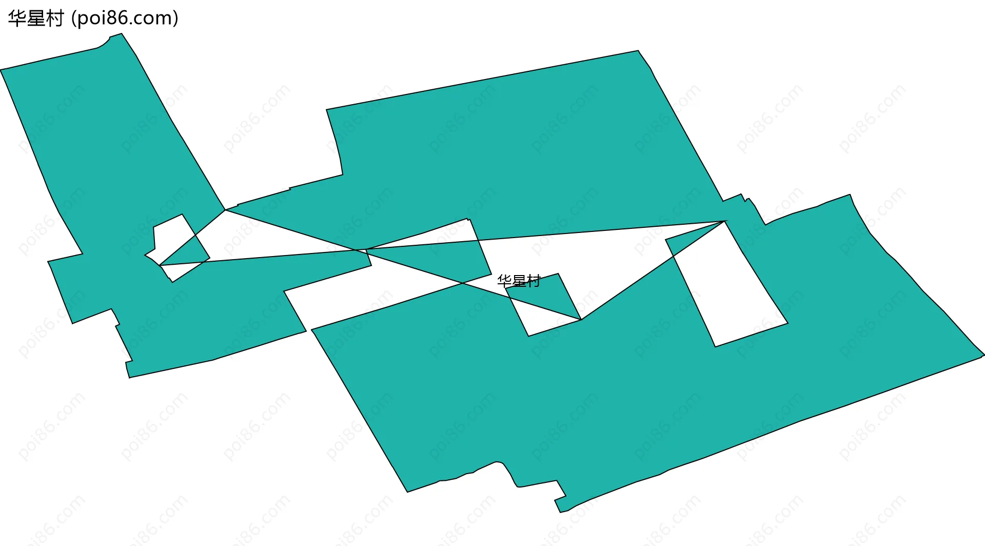 华星村边界地图