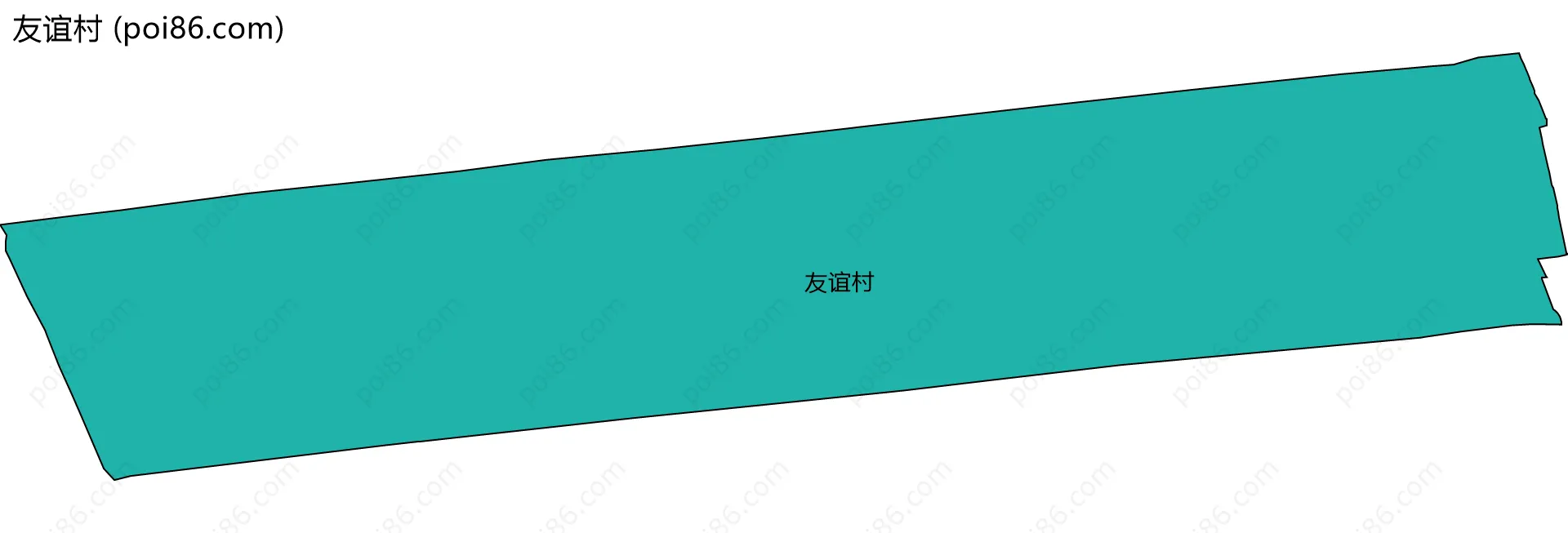 友谊村边界地图
