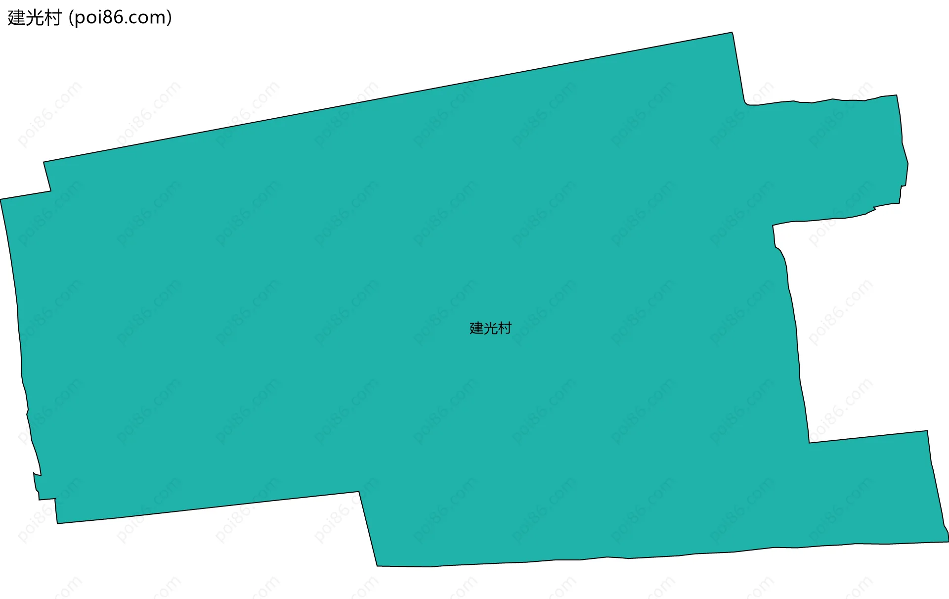 建光村边界地图