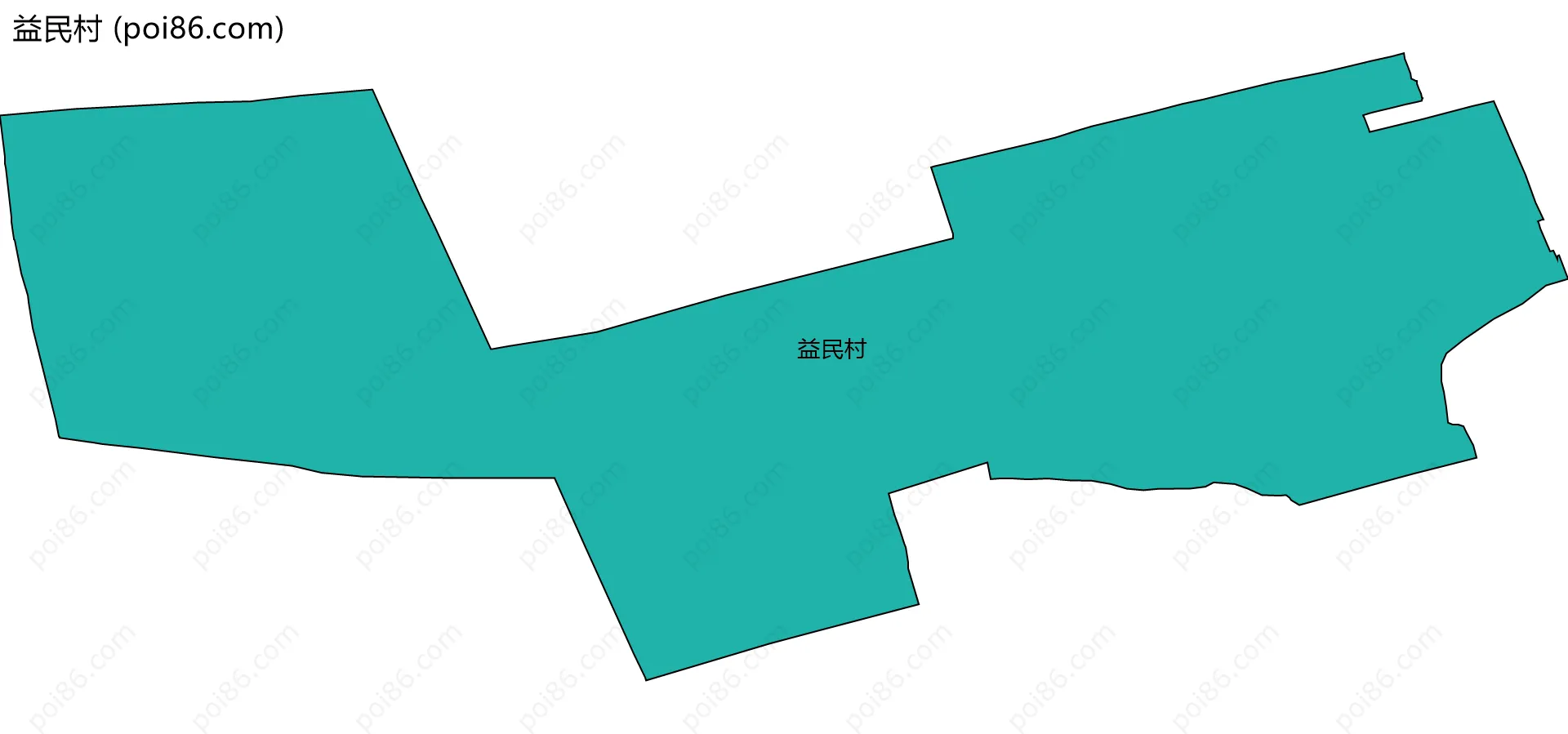 益民村边界地图