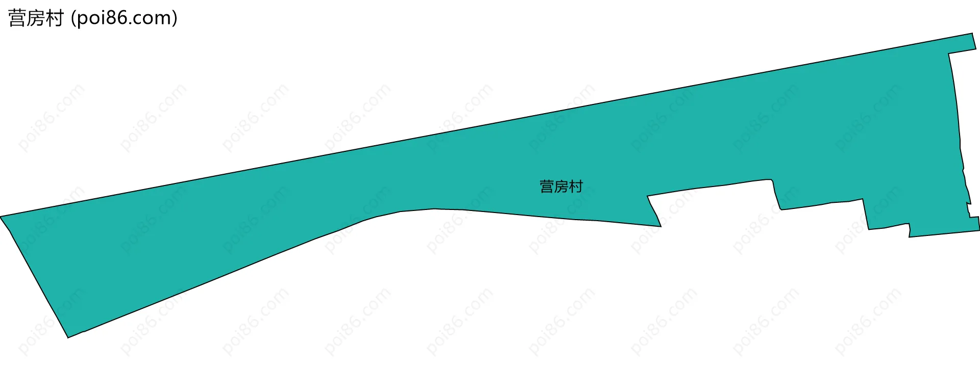 营房村边界地图