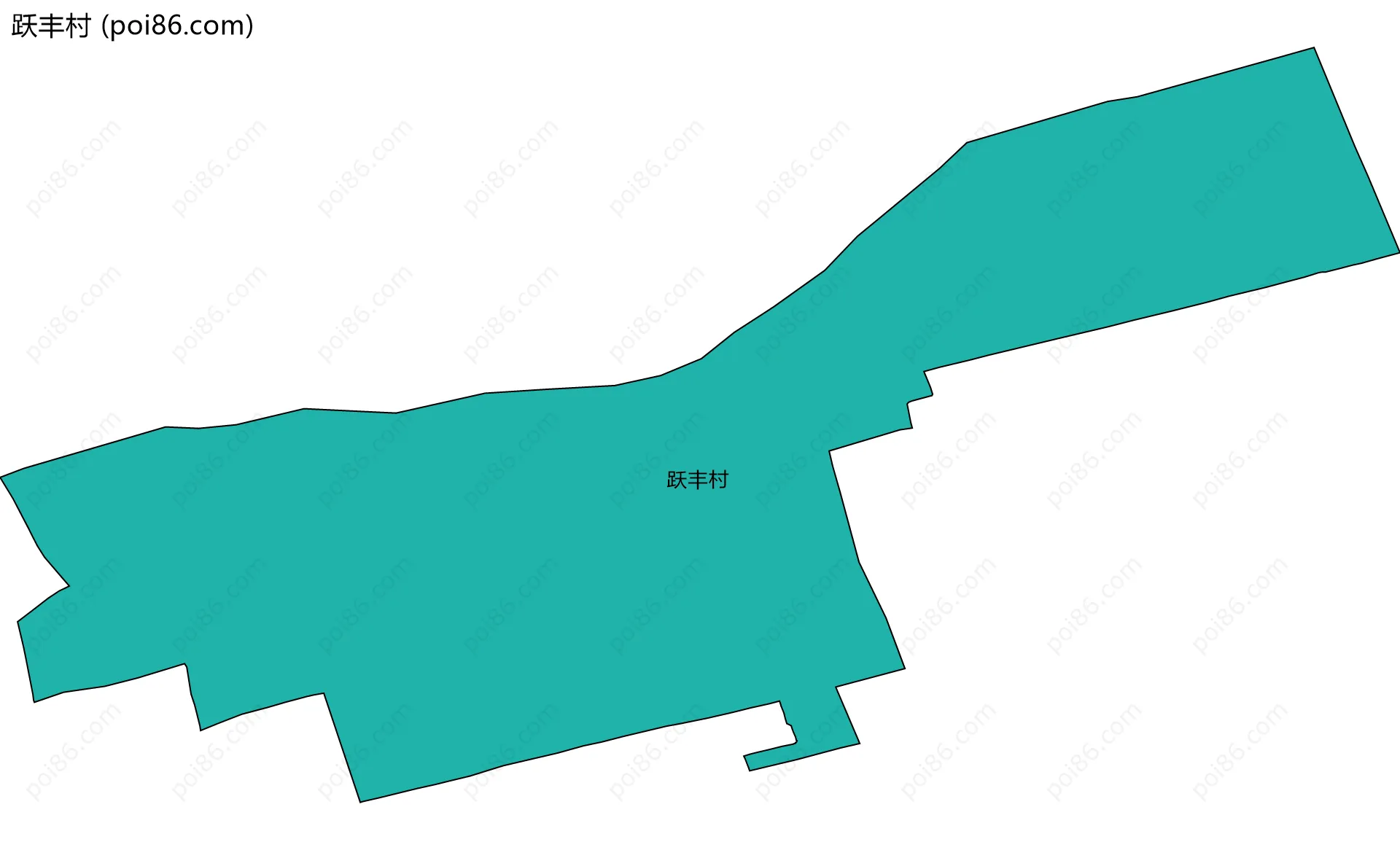 跃丰村边界地图