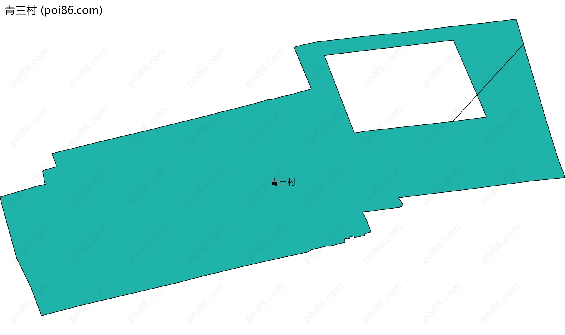 青三村边界地图