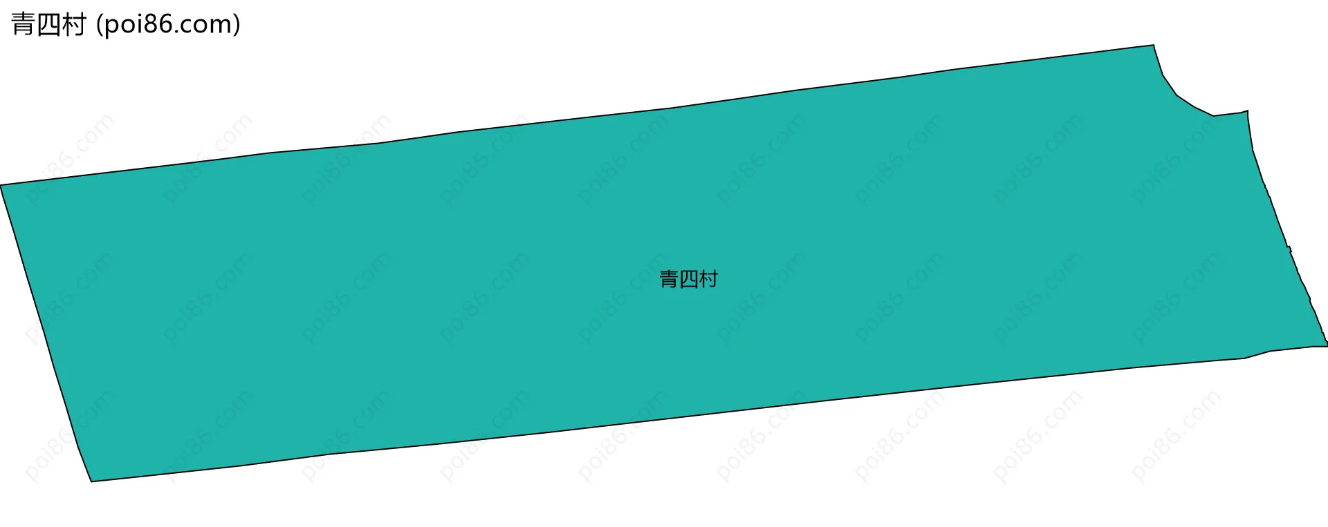 青四村边界地图