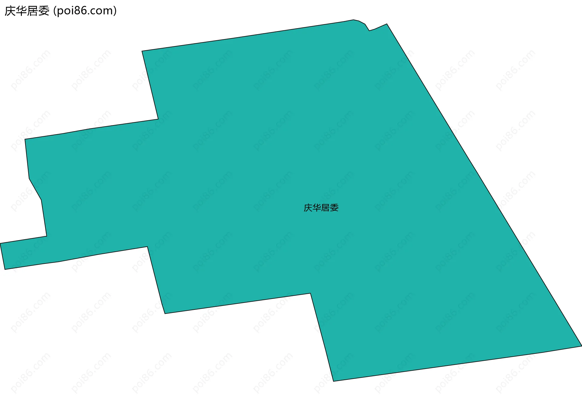 庆华居委边界地图