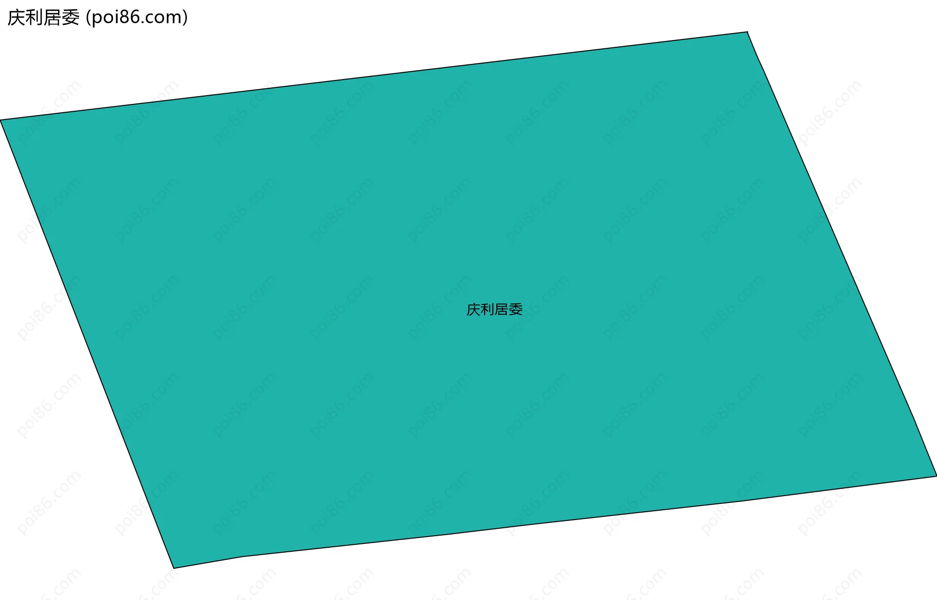 庆利居委边界地图