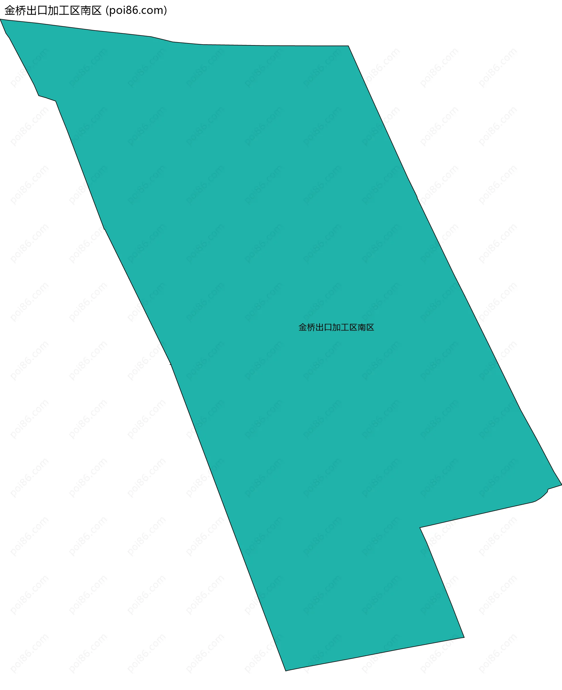 金桥出口加工区南区边界地图