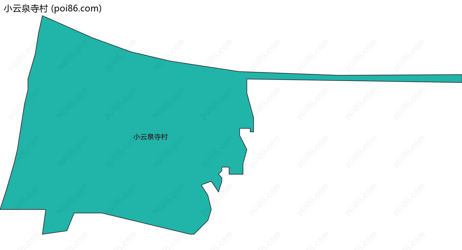 小云泉寺村边界地图