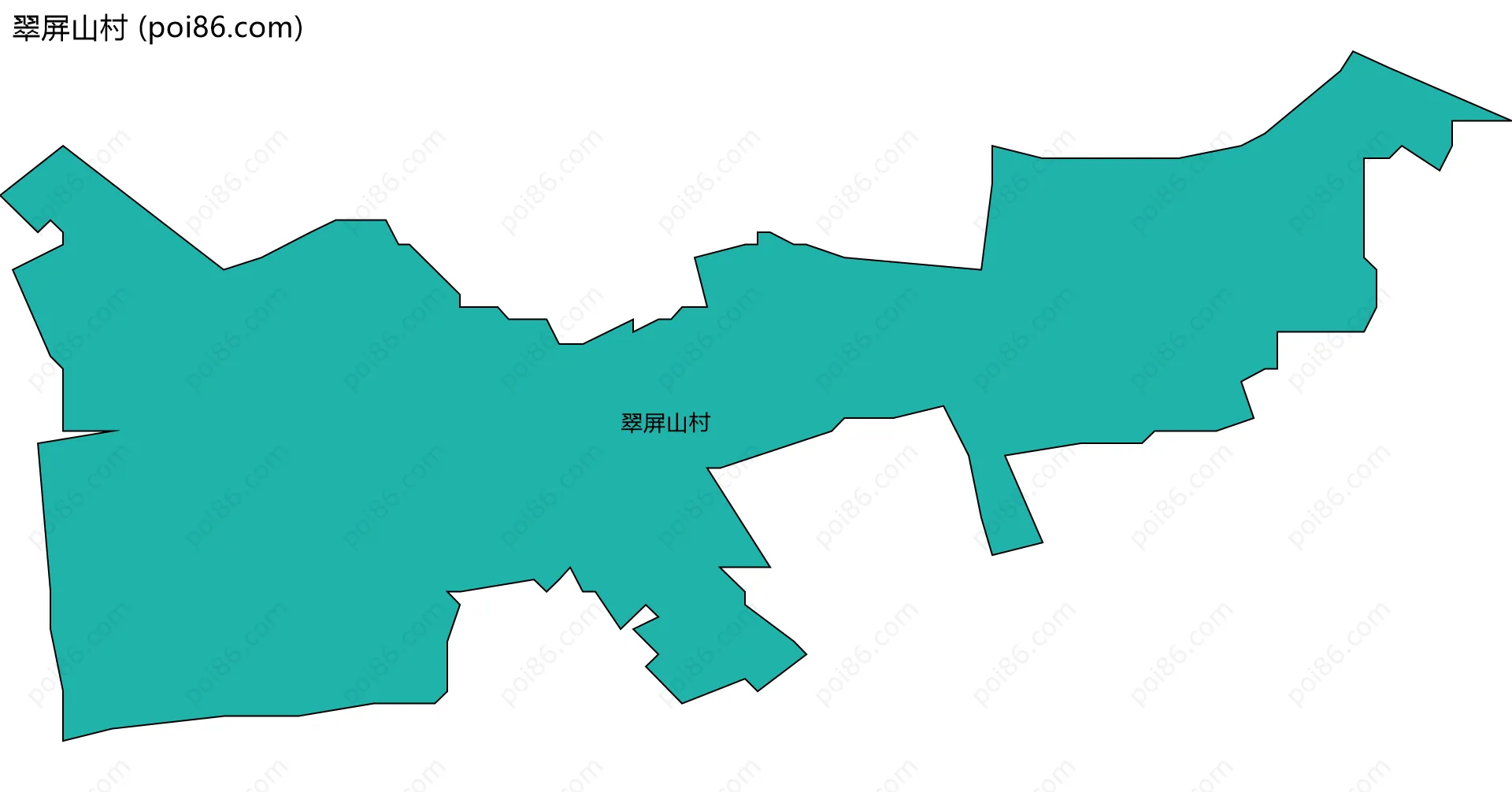 翠屏山村边界地图