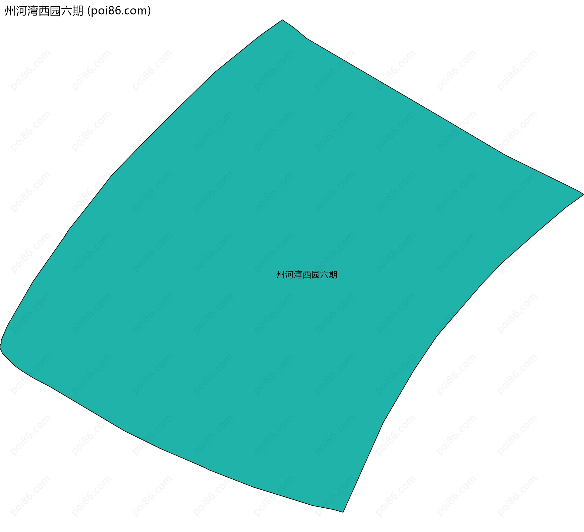州河湾西园六期边界地图