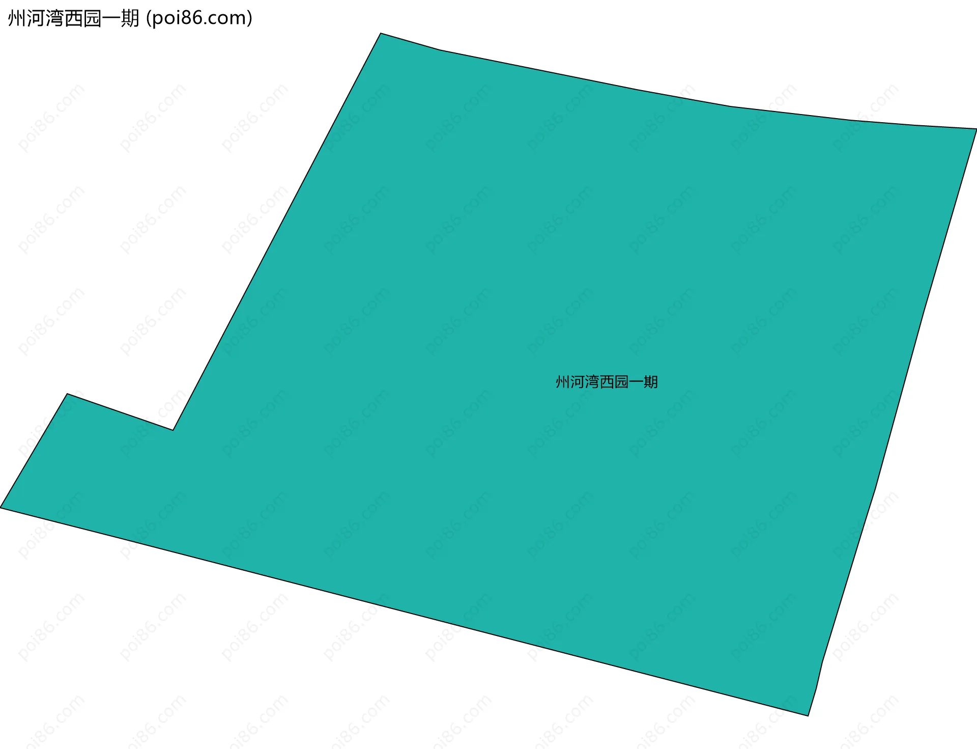 州河湾西园一期边界地图
