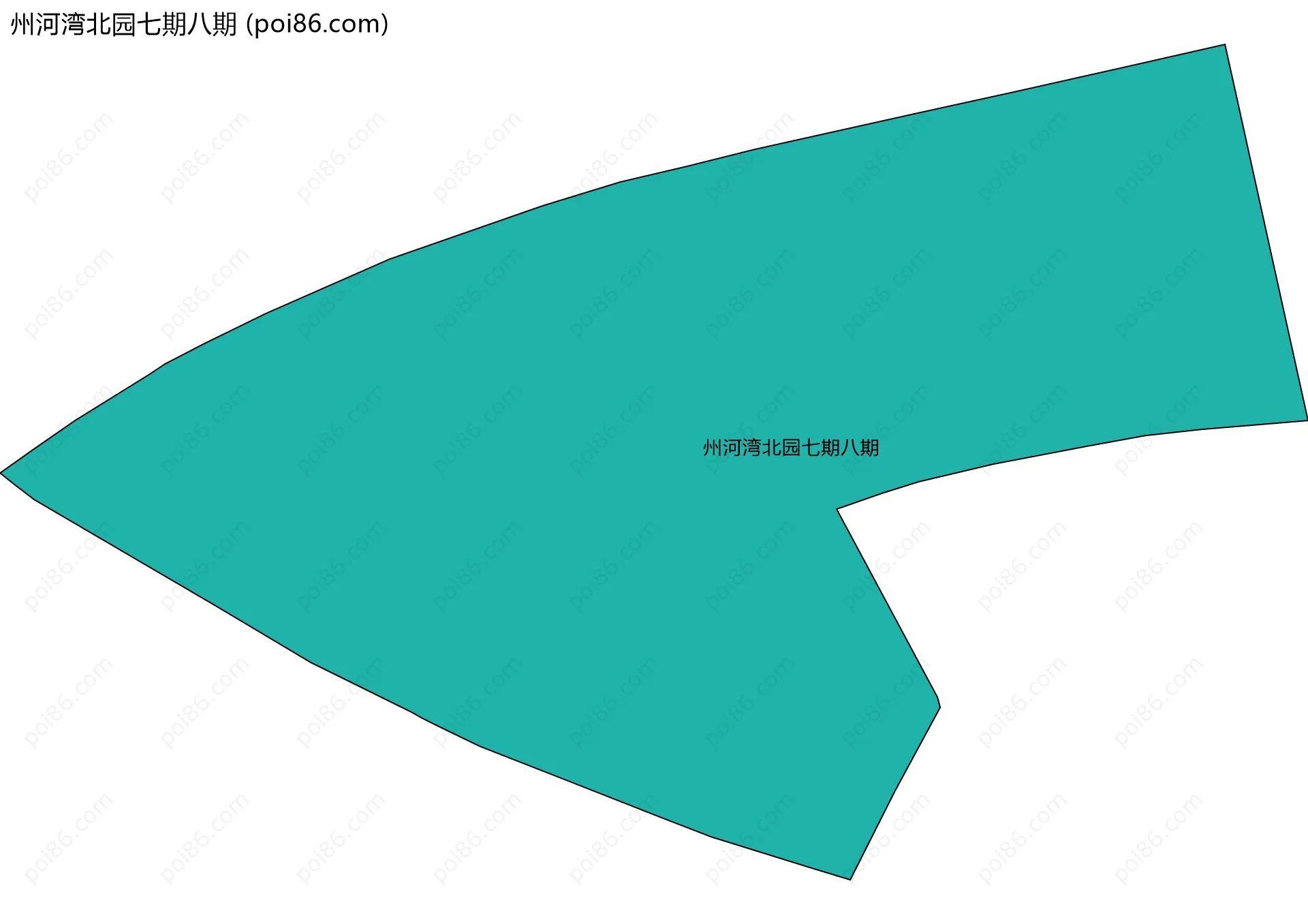 州河湾北园七期八期边界地图