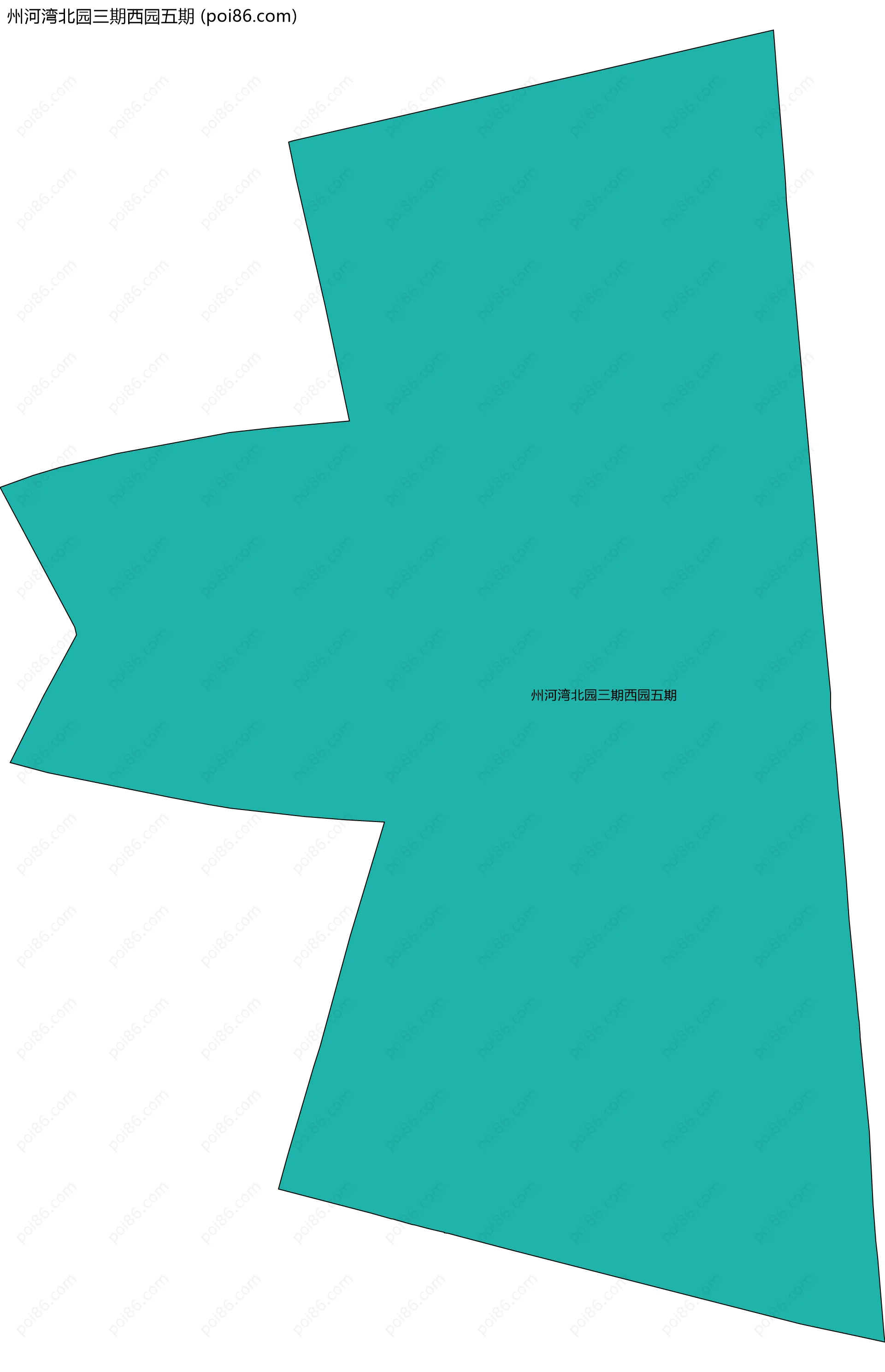 州河湾北园三期西园五期边界地图