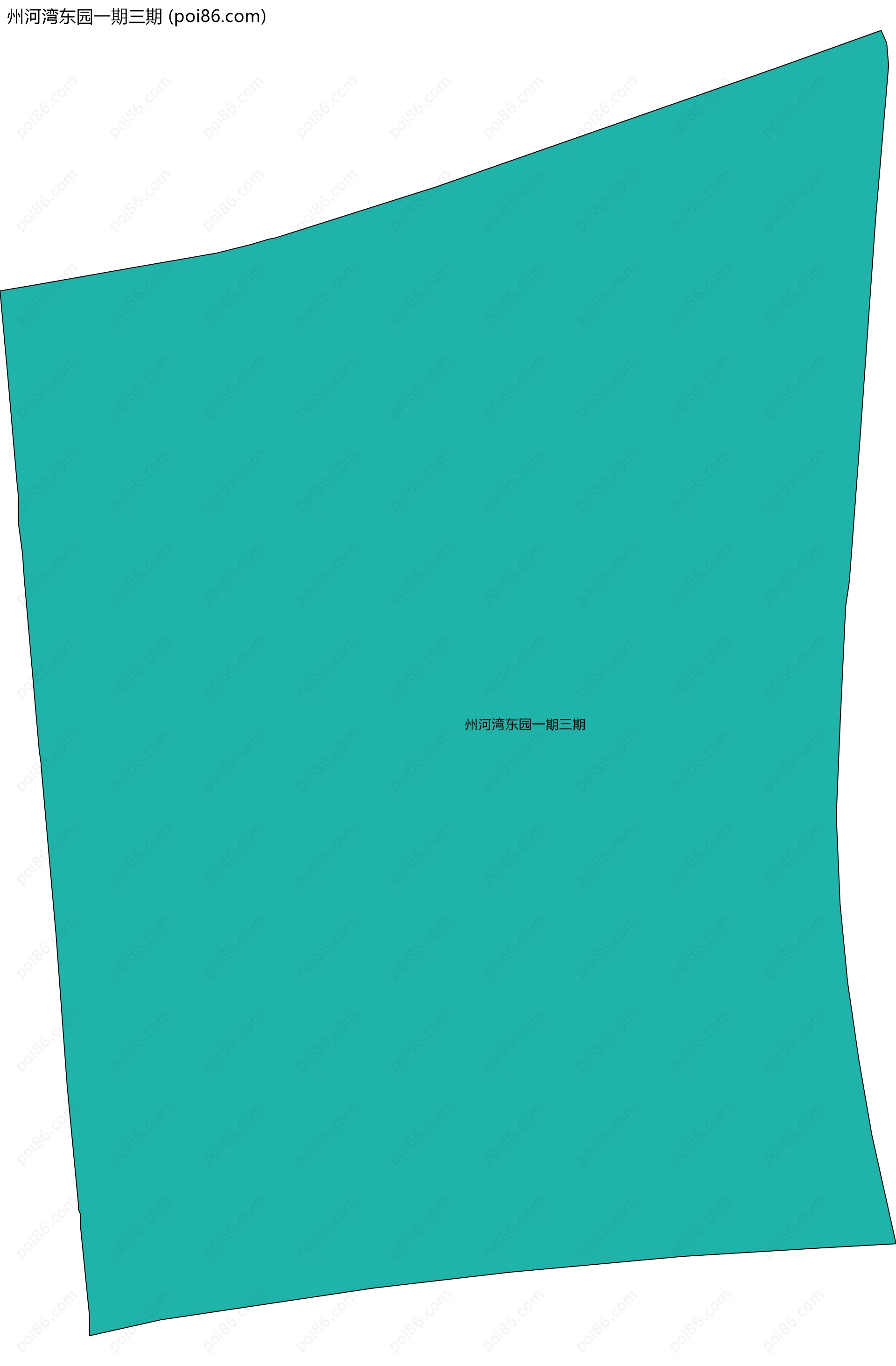 州河湾东园一期三期边界地图