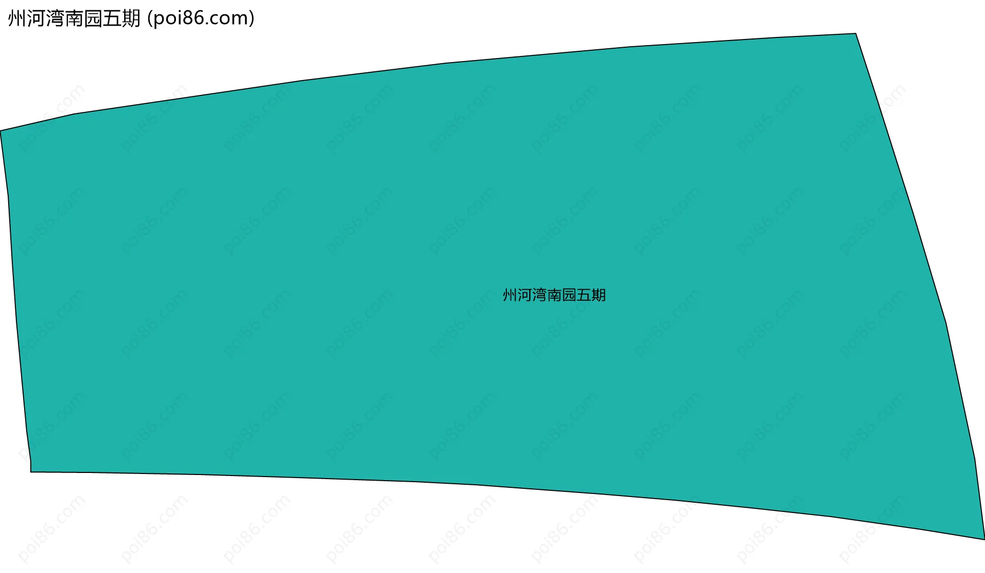 州河湾南园五期边界地图