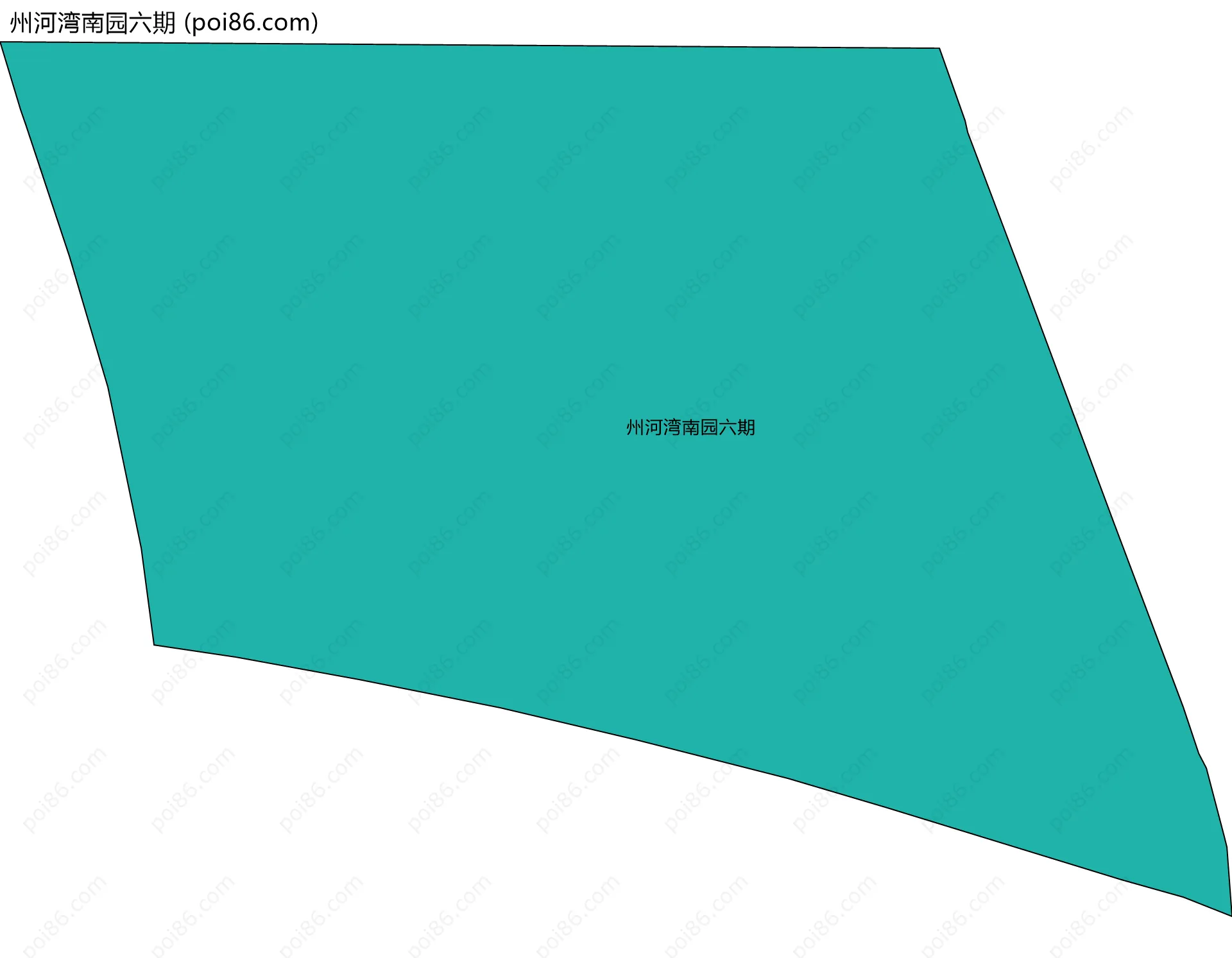州河湾南园六期边界地图
