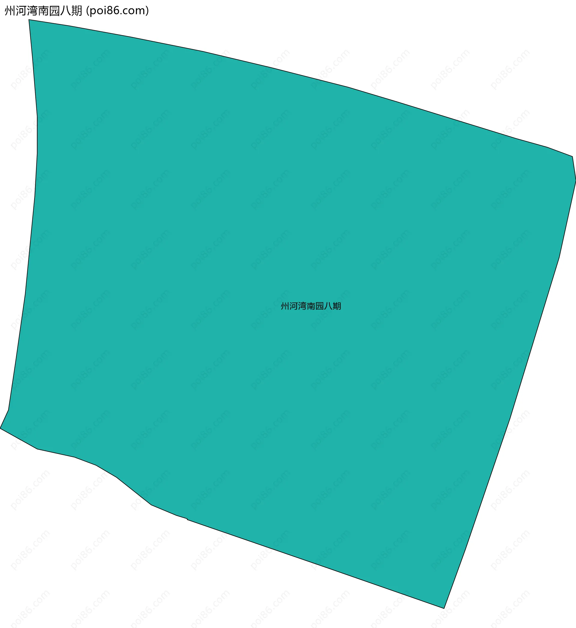 州河湾南园八期边界地图