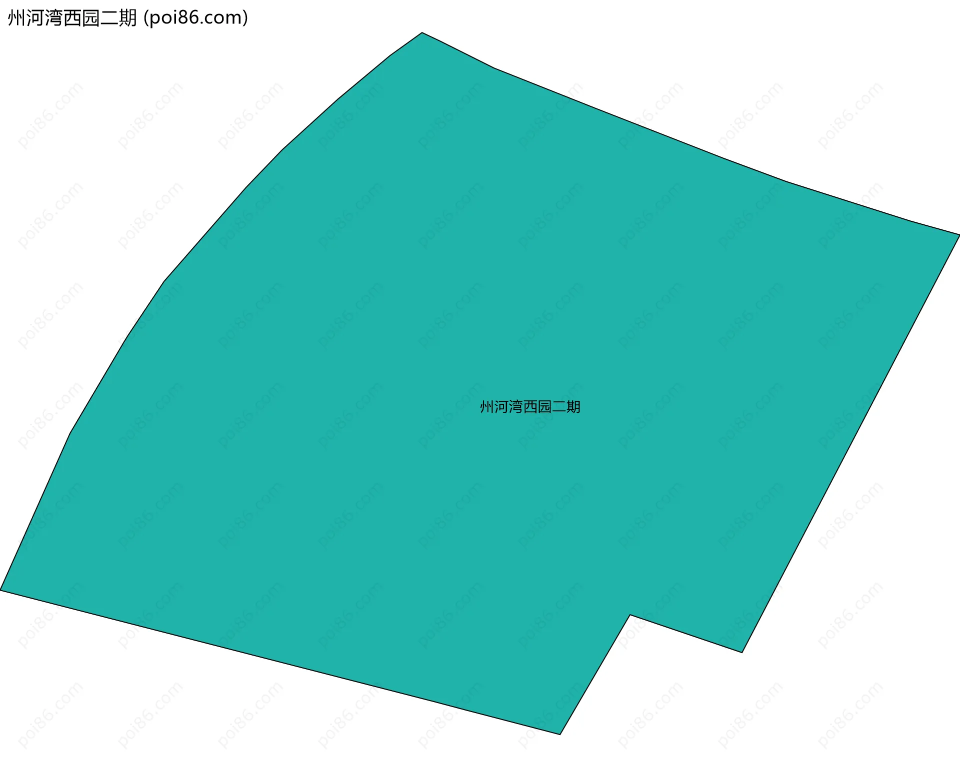 州河湾西园二期边界地图