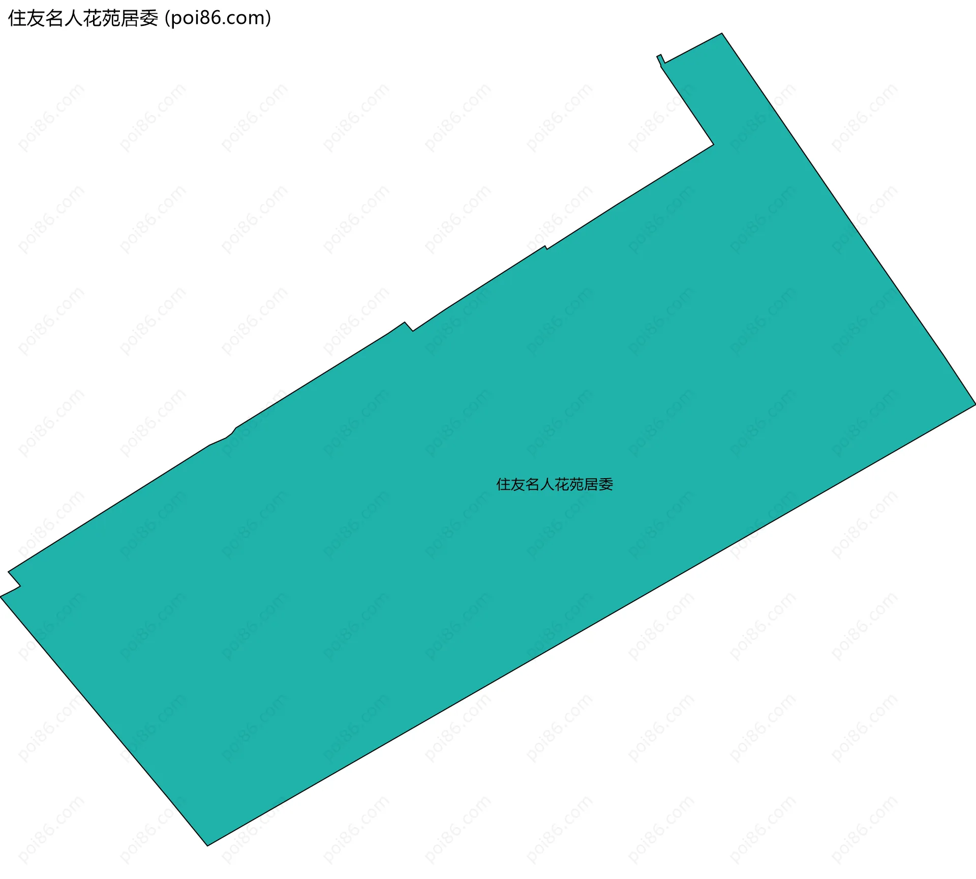 住友名人花苑居委边界地图