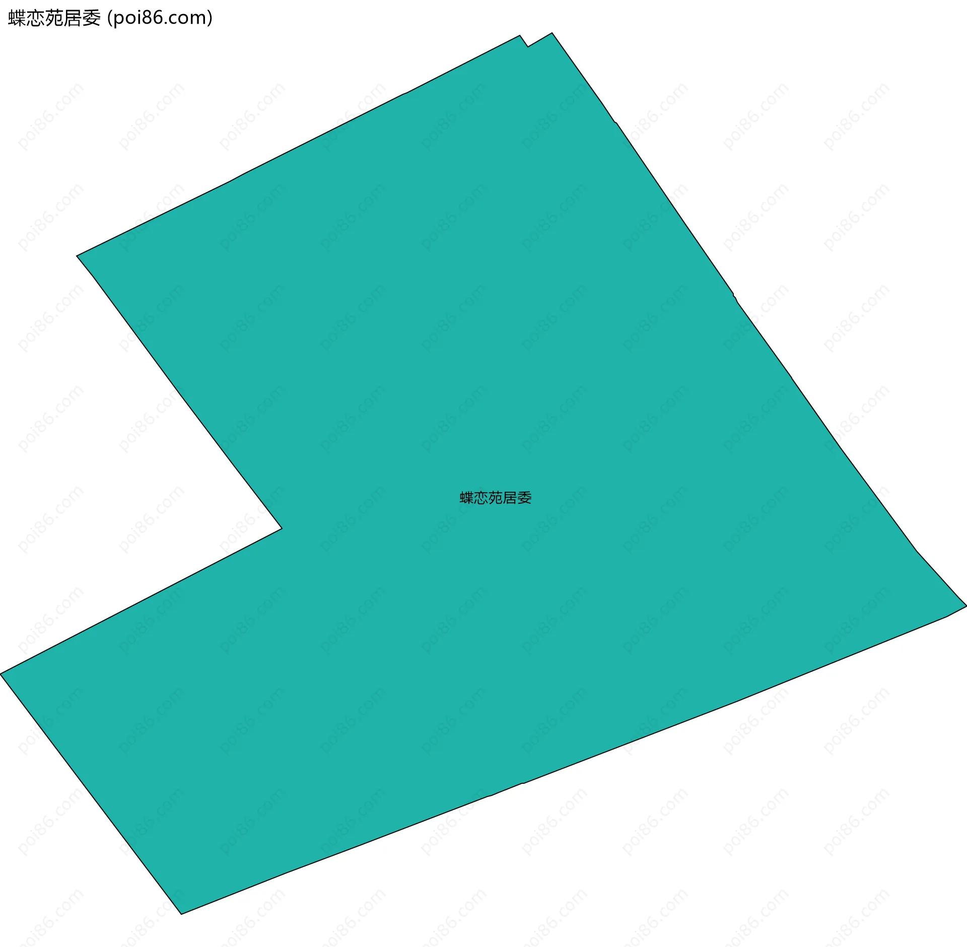 蝶恋苑居委边界地图