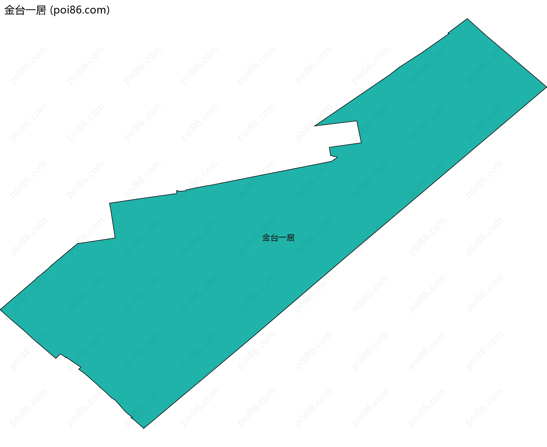 金台一居边界地图