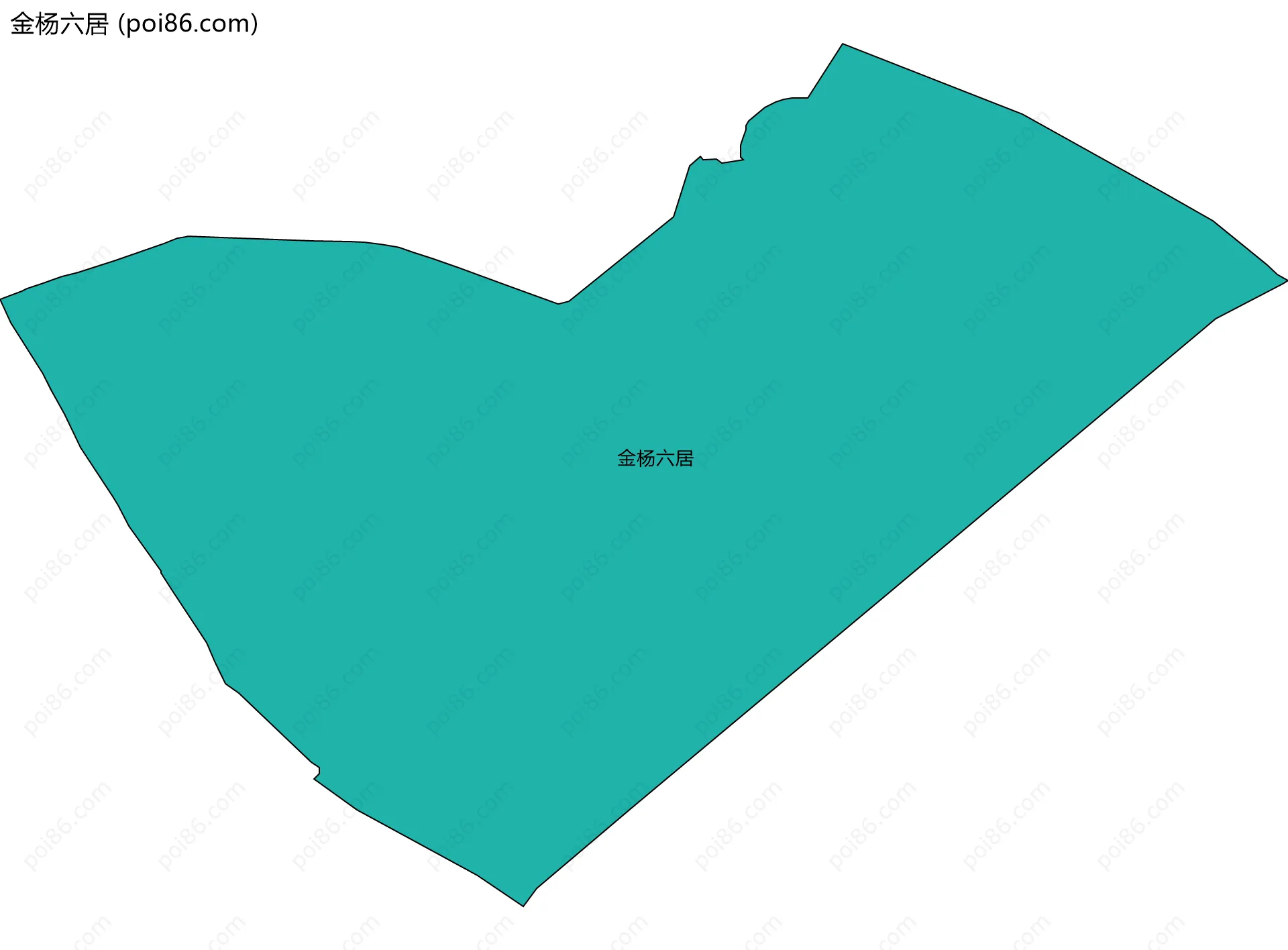 金杨六居边界地图
