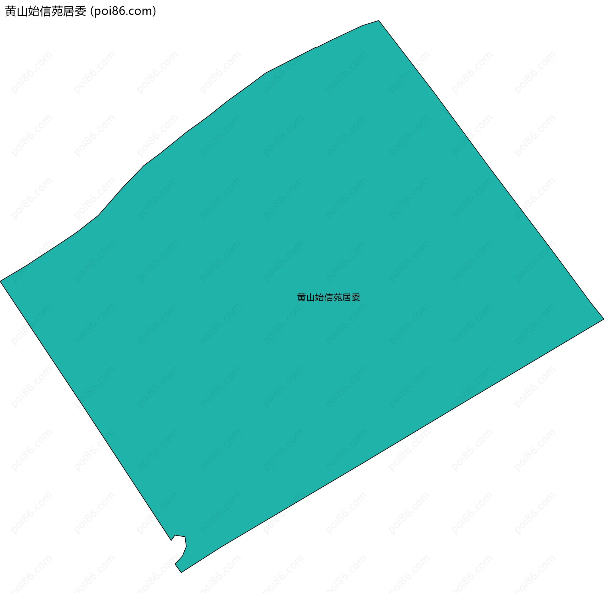 黄山始信苑居委边界地图