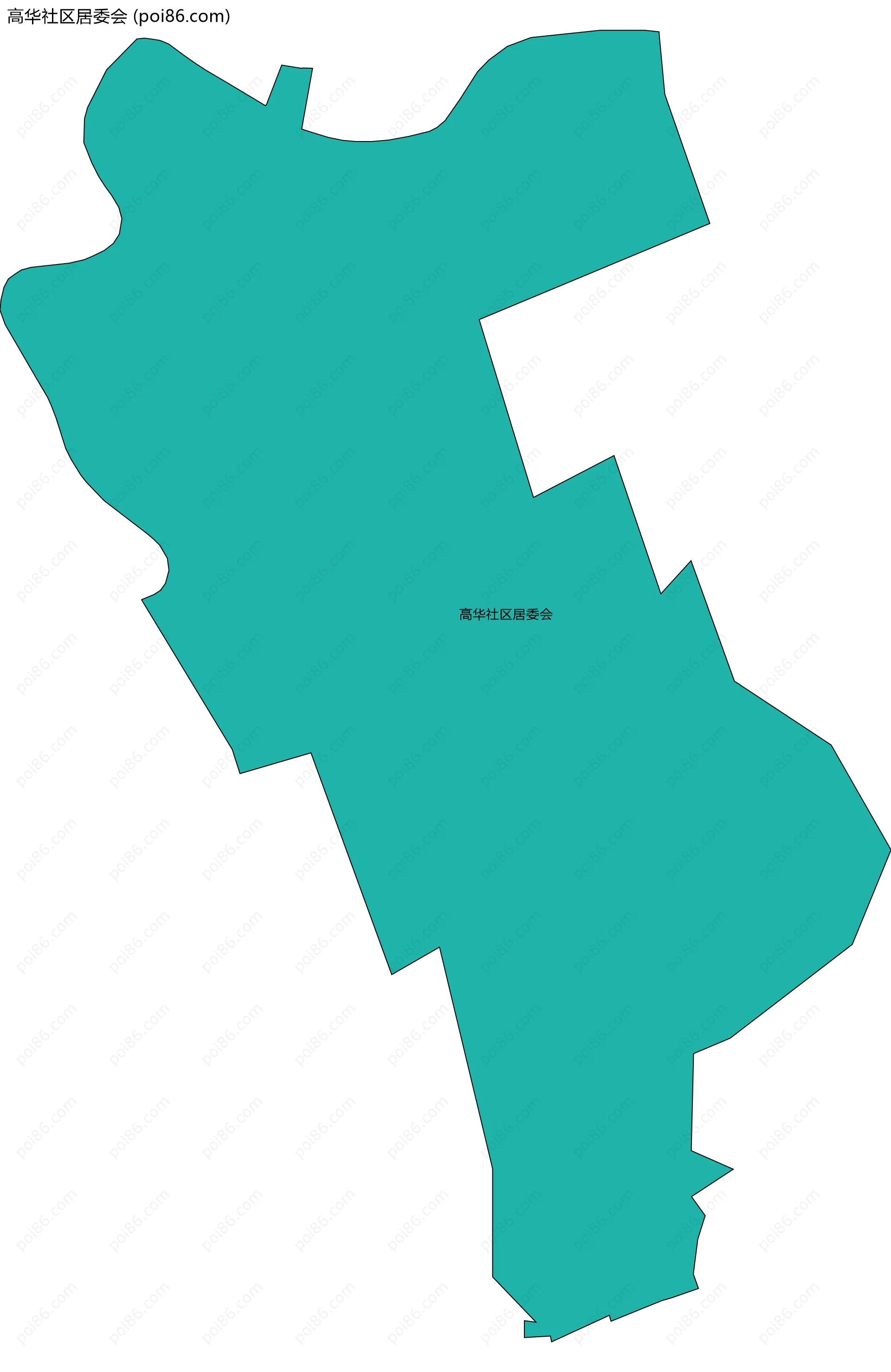 高华社区居委会边界地图