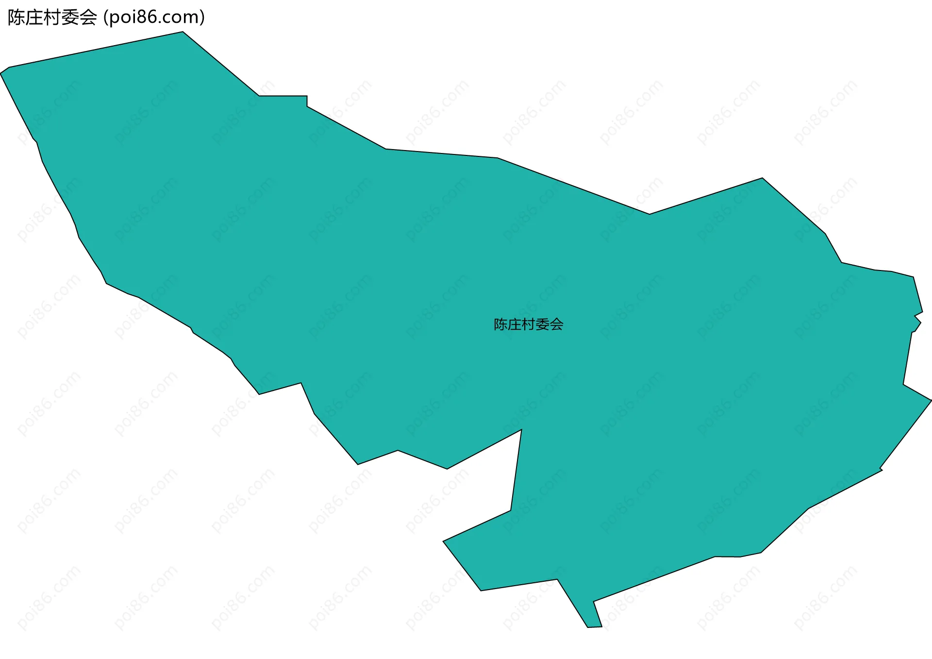 陈庄村委会边界地图