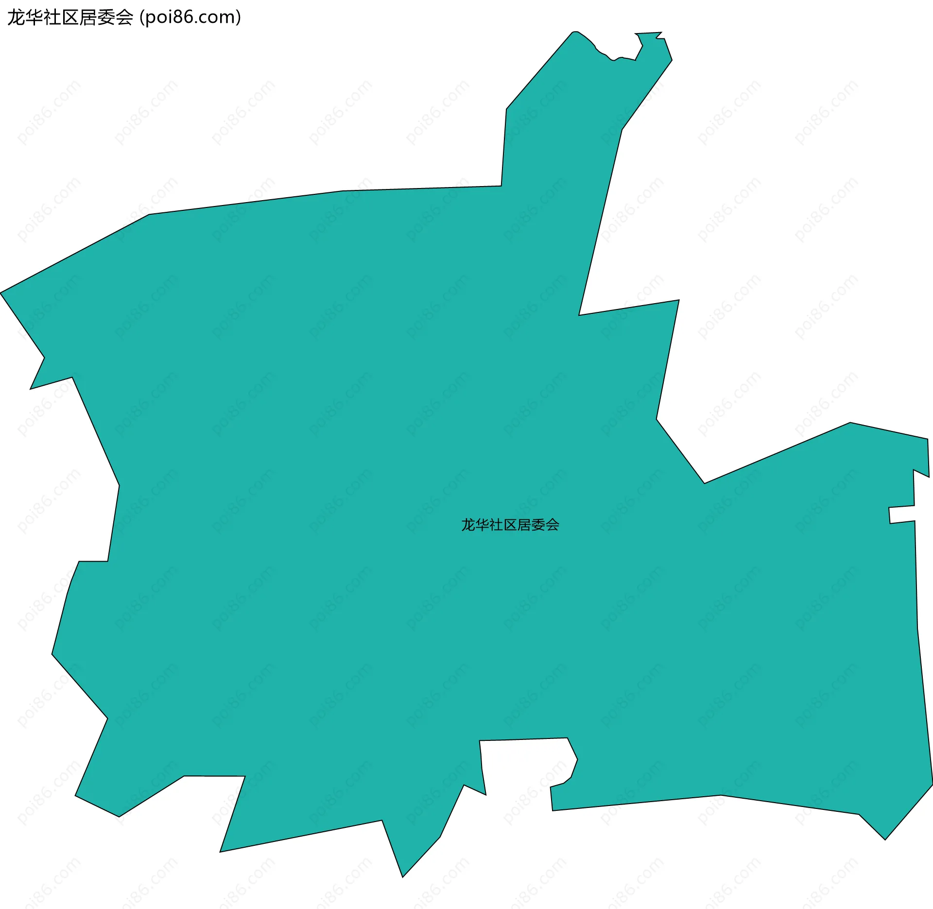 龙华社区居委会边界地图