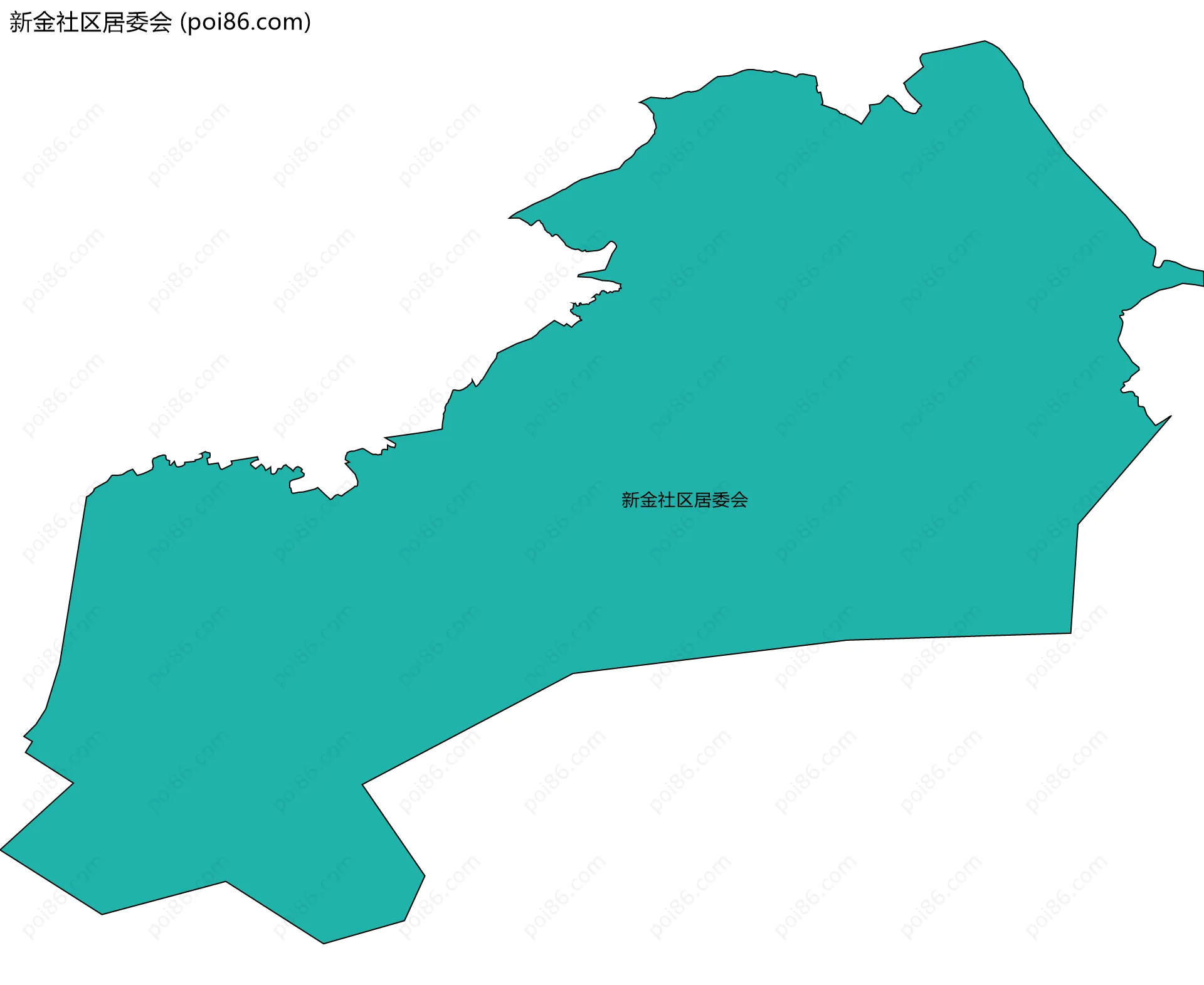 新金社区居委会边界地图