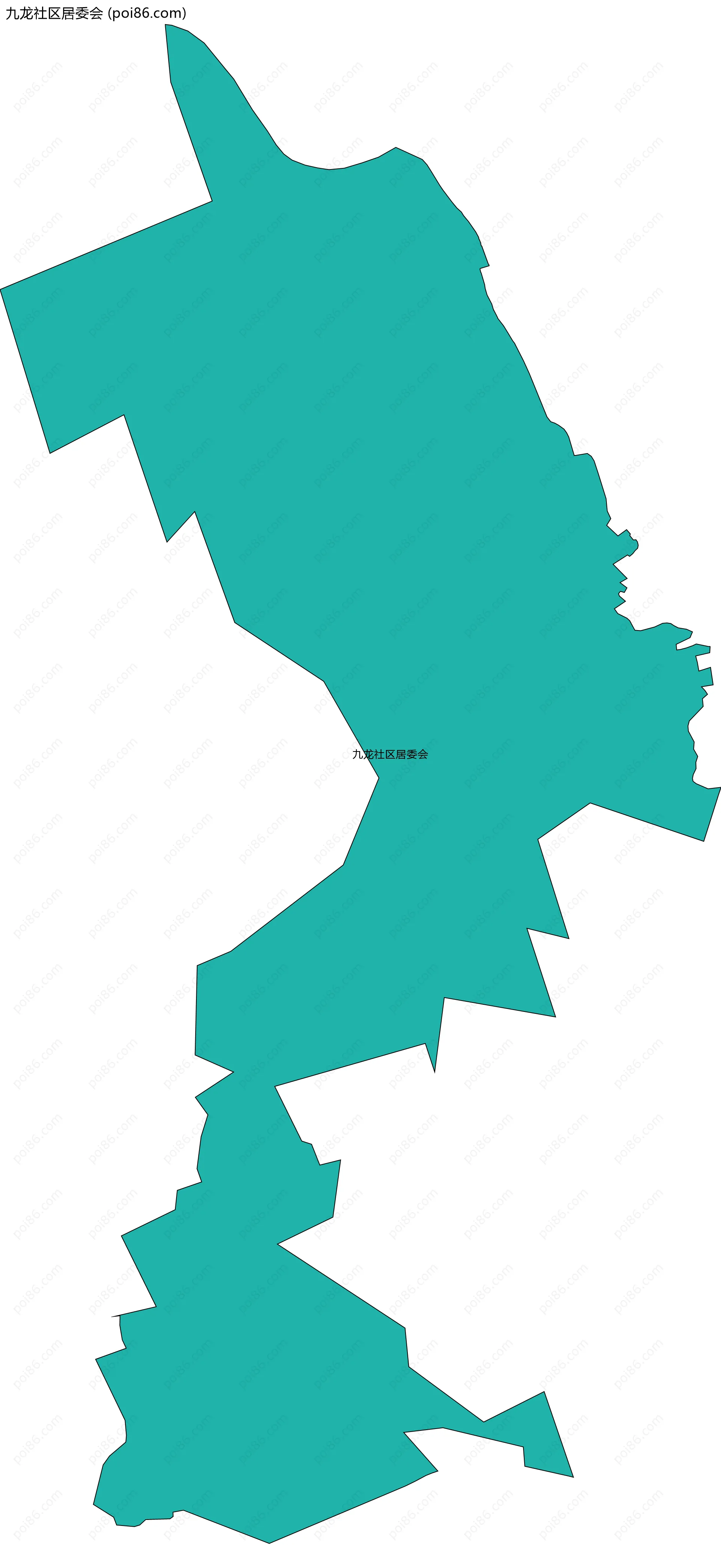 九龙社区居委会边界地图