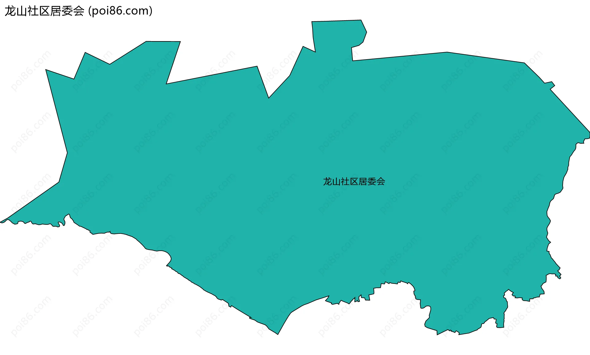 龙山社区居委会边界地图