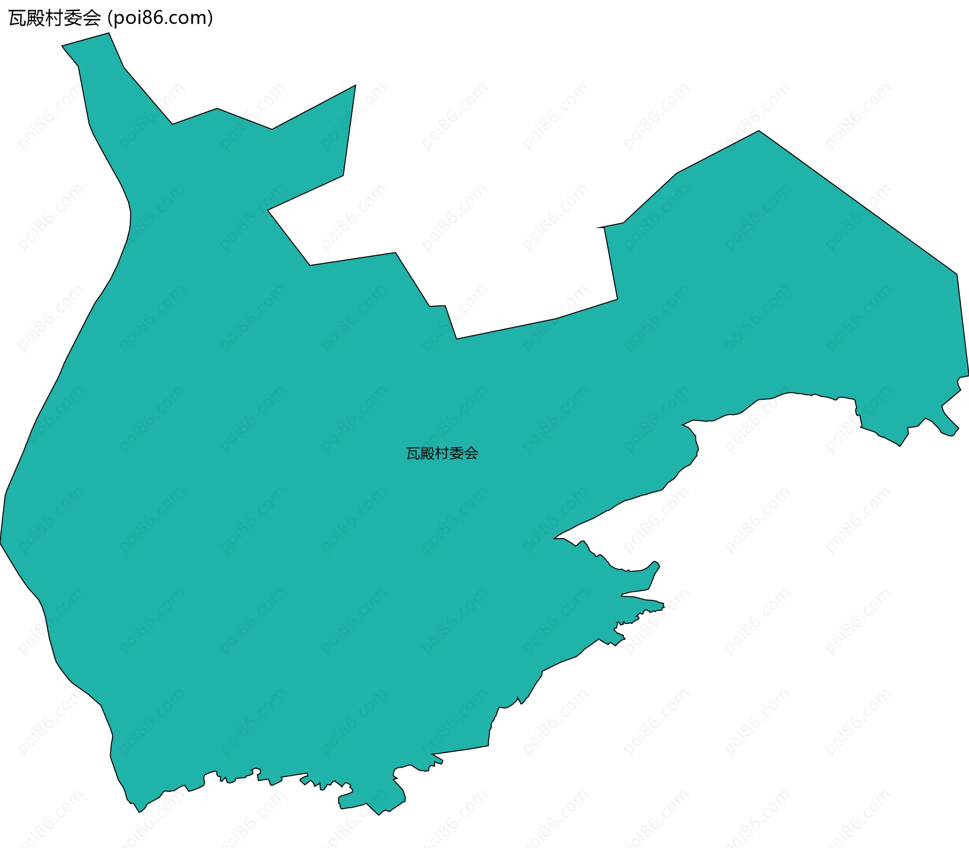 瓦殿村委会边界地图