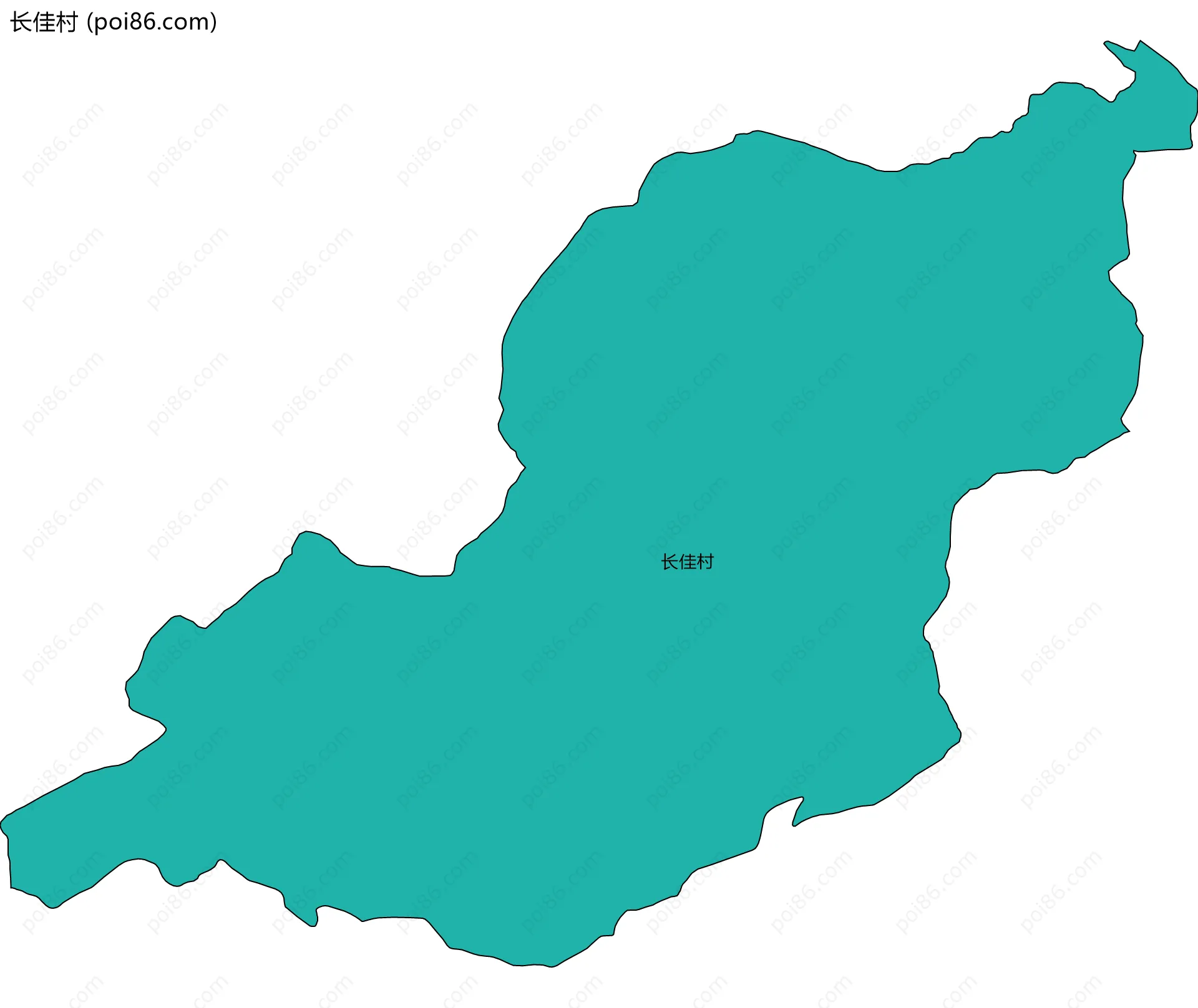 长佳村边界地图