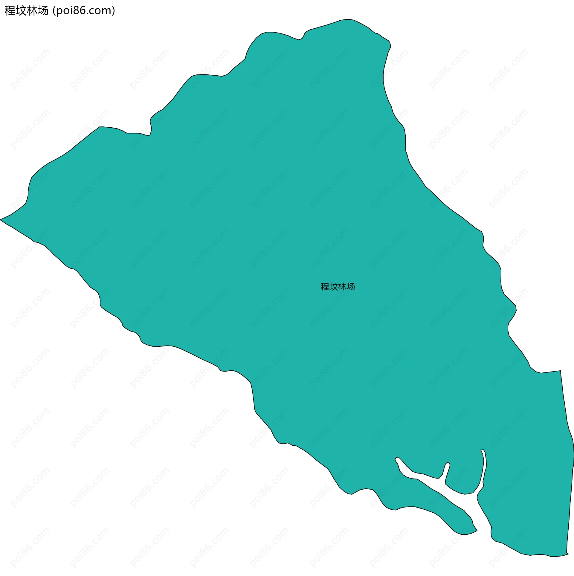 程坟林场边界地图