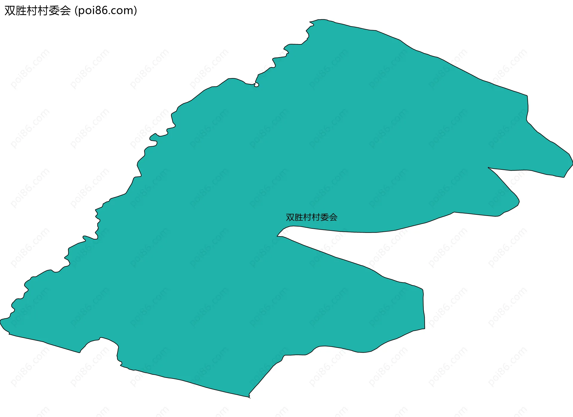 双胜村村委会边界地图