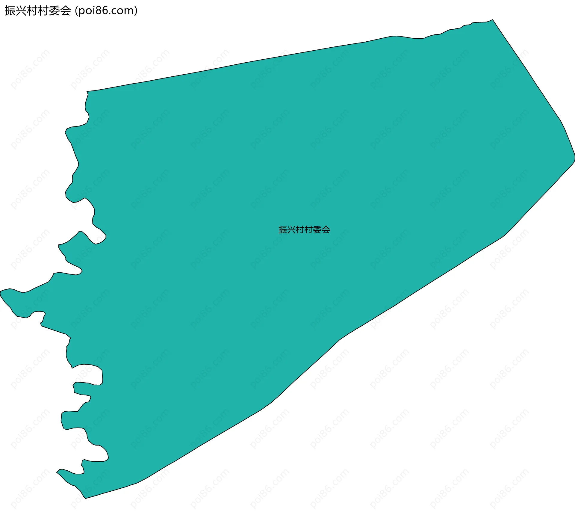 振兴村村委会边界地图