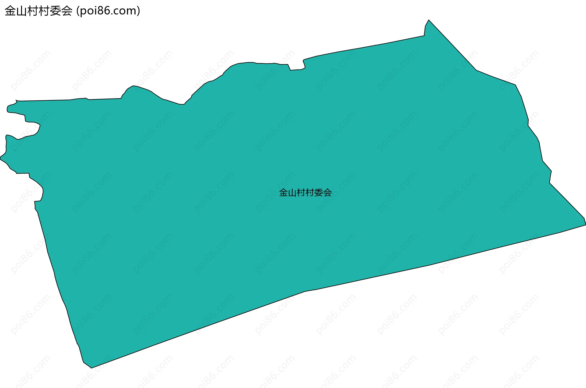 金山村村委会边界地图