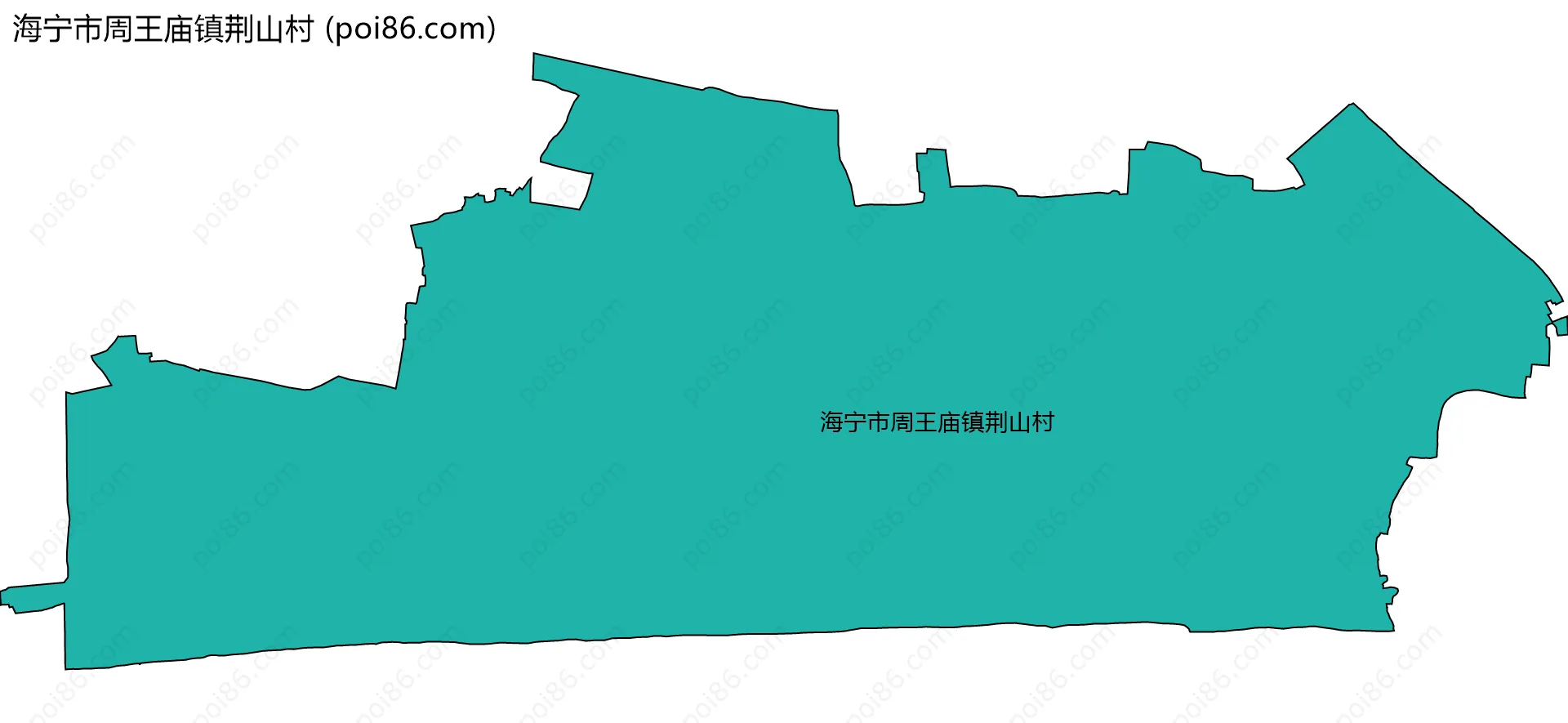 海宁市周王庙镇荆山村边界地图